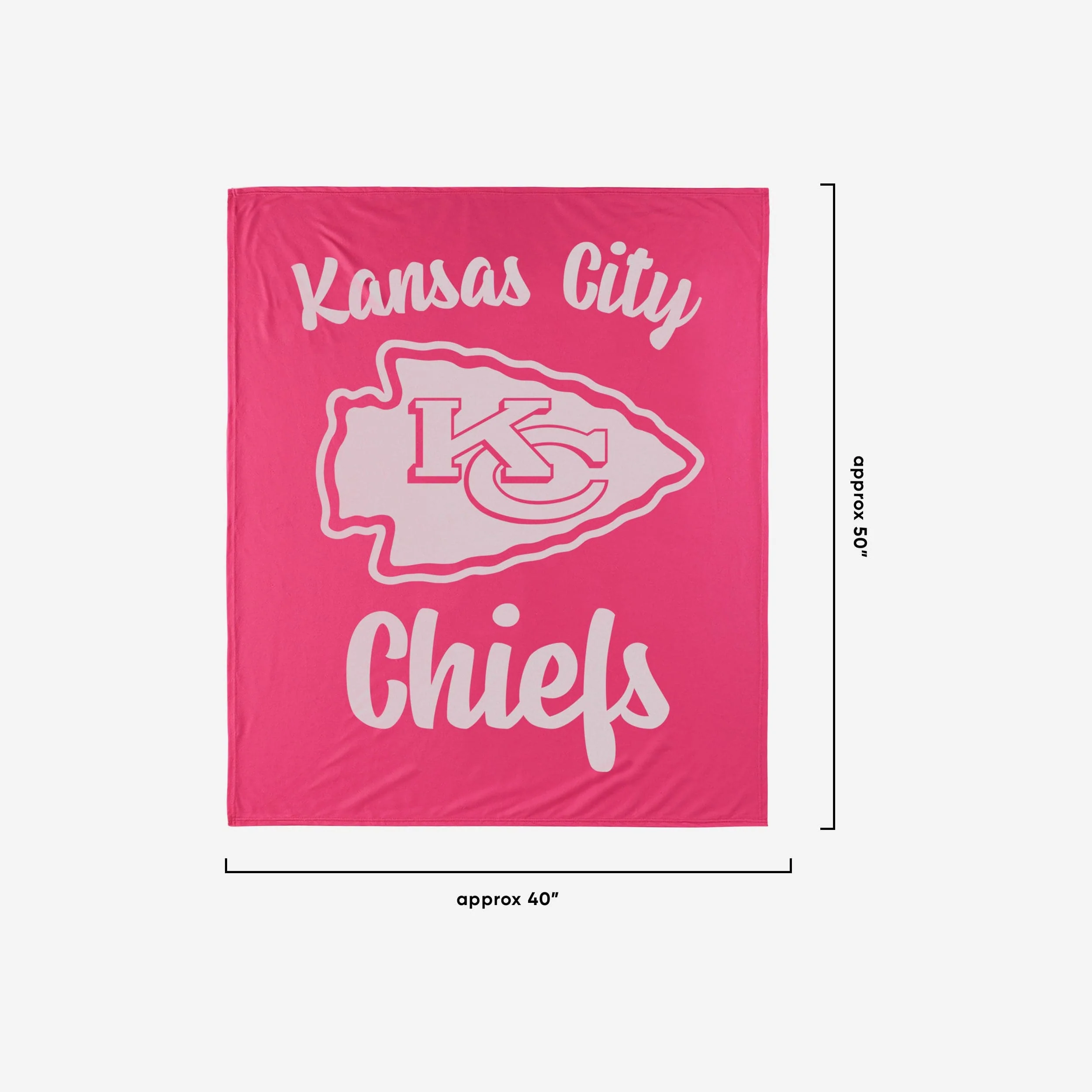 Kansas City Chiefs Throw Blanket With Plush Unicorn - Image 2
