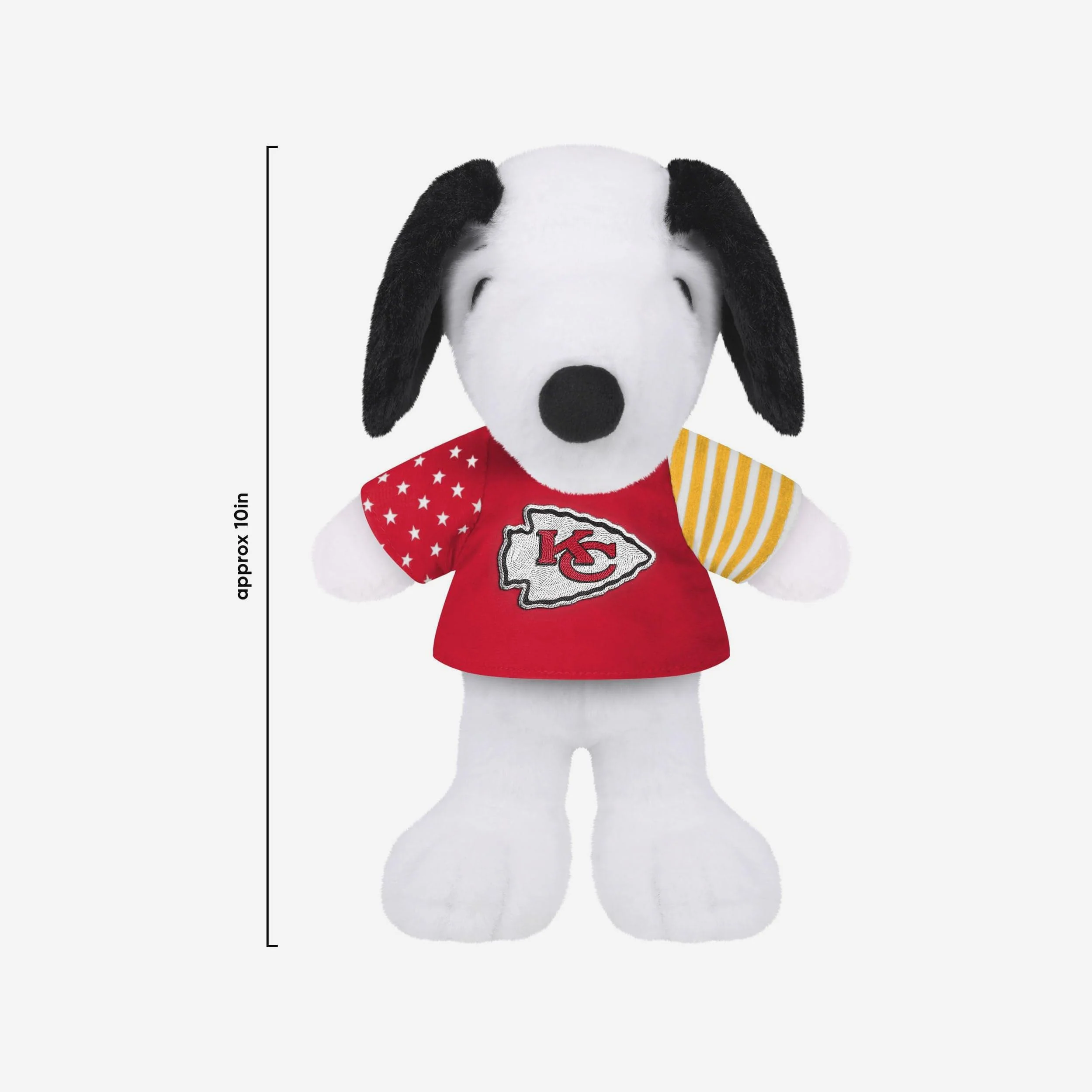Kansas City Chiefs USA Flag Snoopy Peanuts Team Jersey Plush - Image 3
