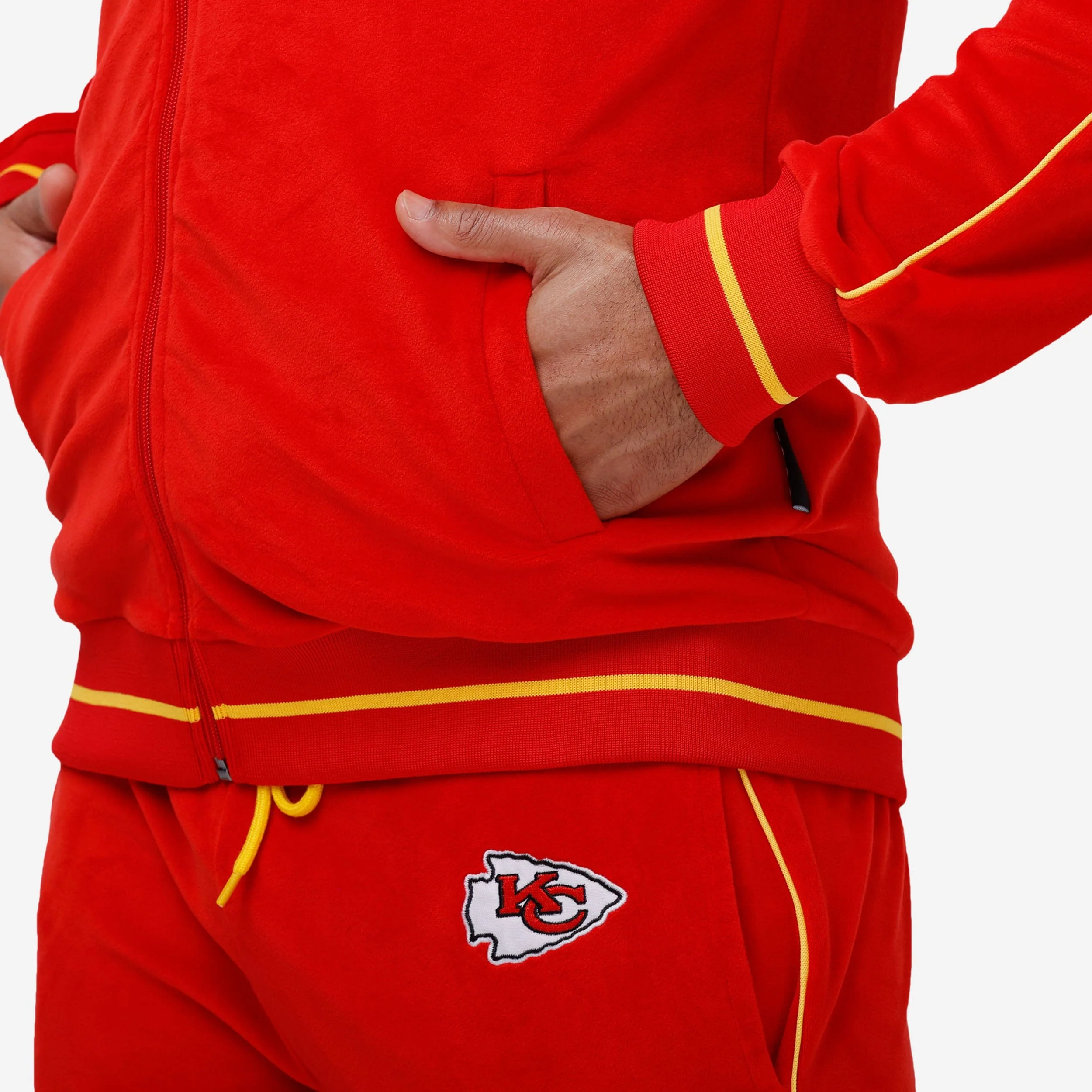 Kansas City Chiefs Velour Zip Up Top - Image 4