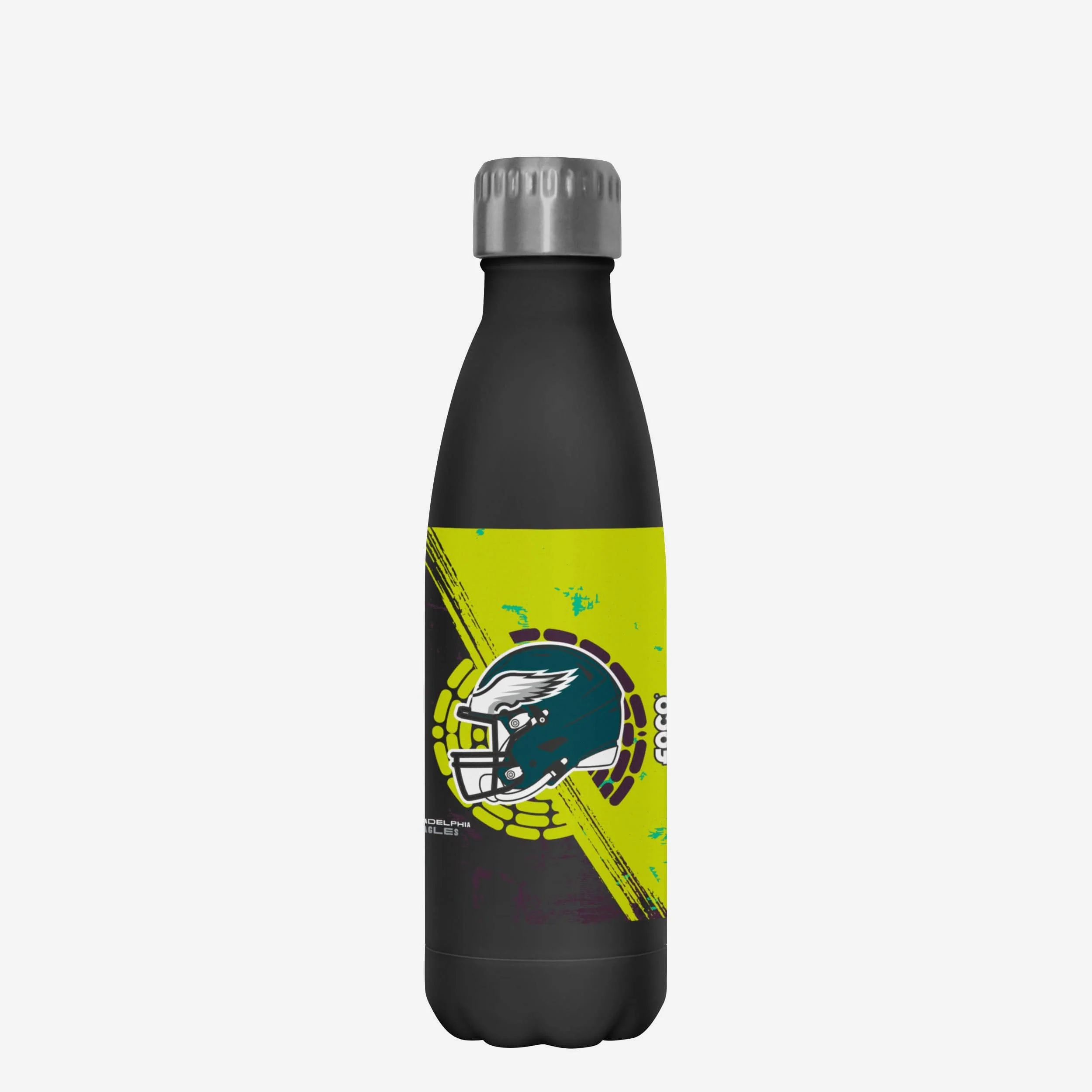 Kansas City Chiefs vs Philadelphia Eagles Super Bowl LIX Black 17 oz Stainless Steel Bottle - Image 2