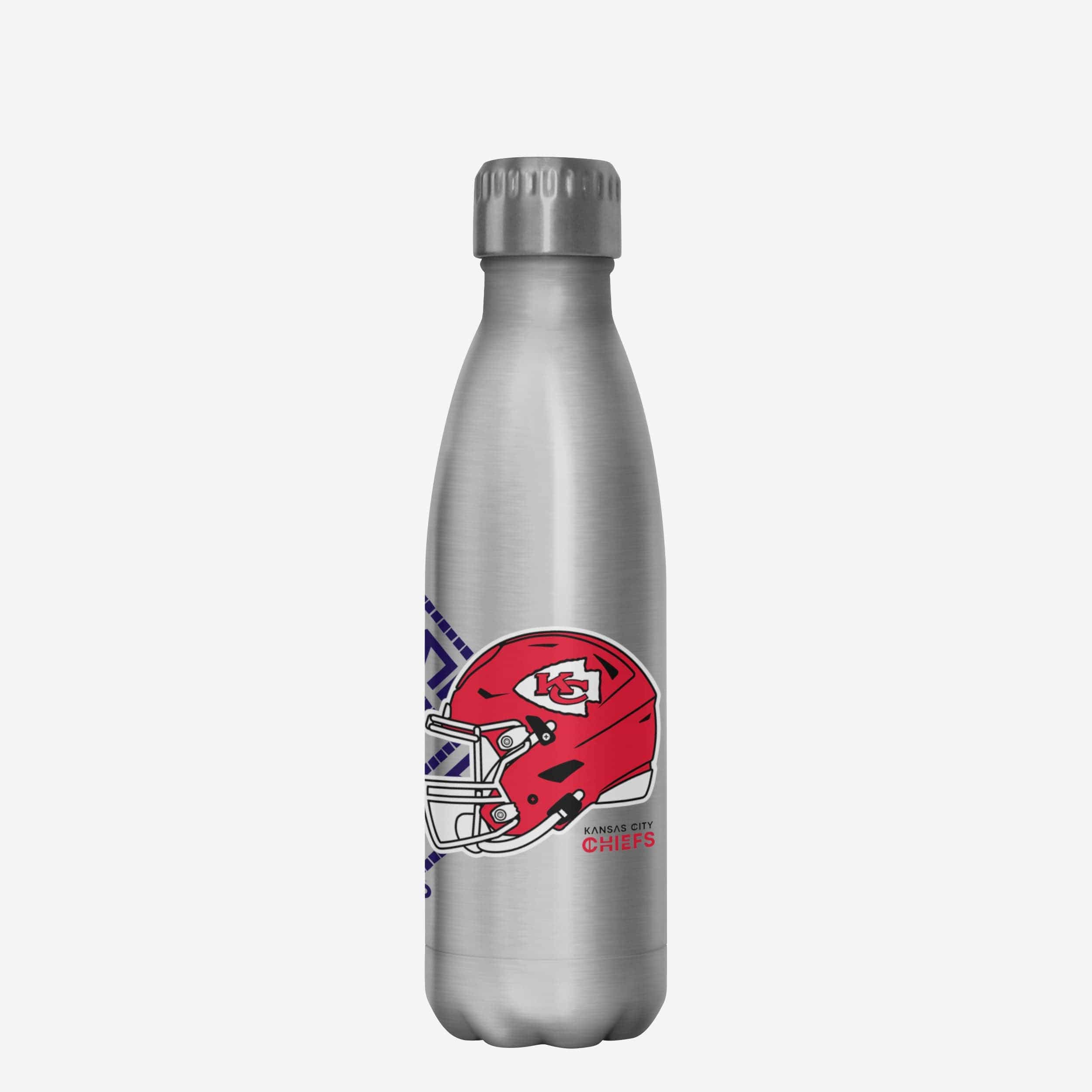 Kansas City Chiefs vs San Francisco 49ers Super Bowl LVIII Silver 17 oz Stainless Steel Bottle - Image 2