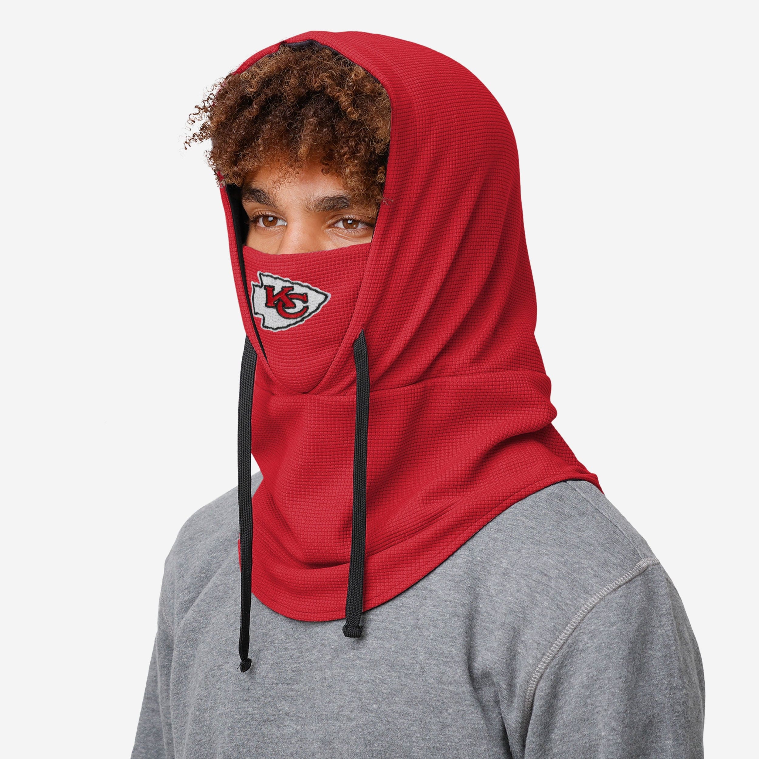 Kansas City Chiefs Waffle Drawstring Hooded Gaiter - Image 3