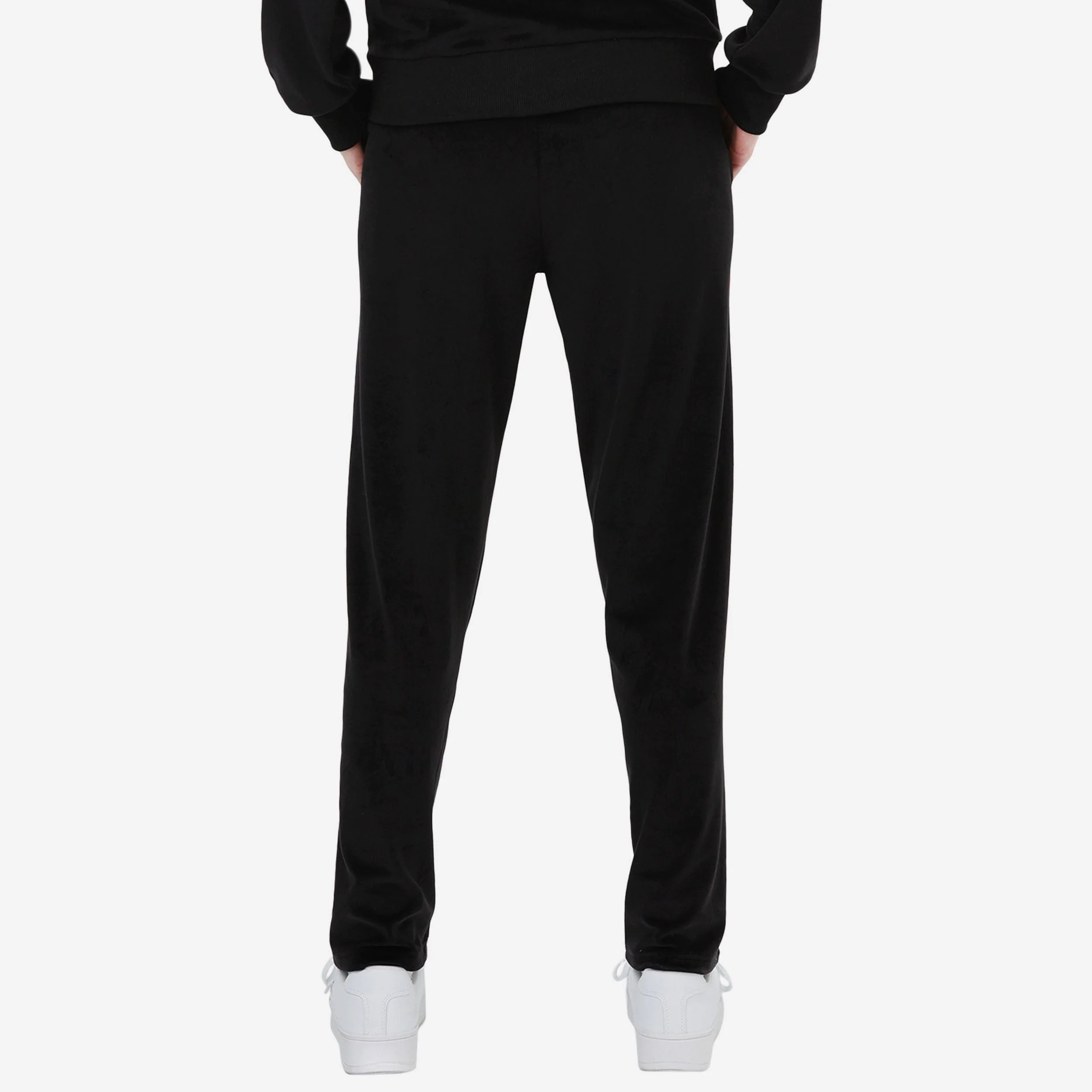 Kansas City Chiefs Womens Black Velour Pants - Image 2