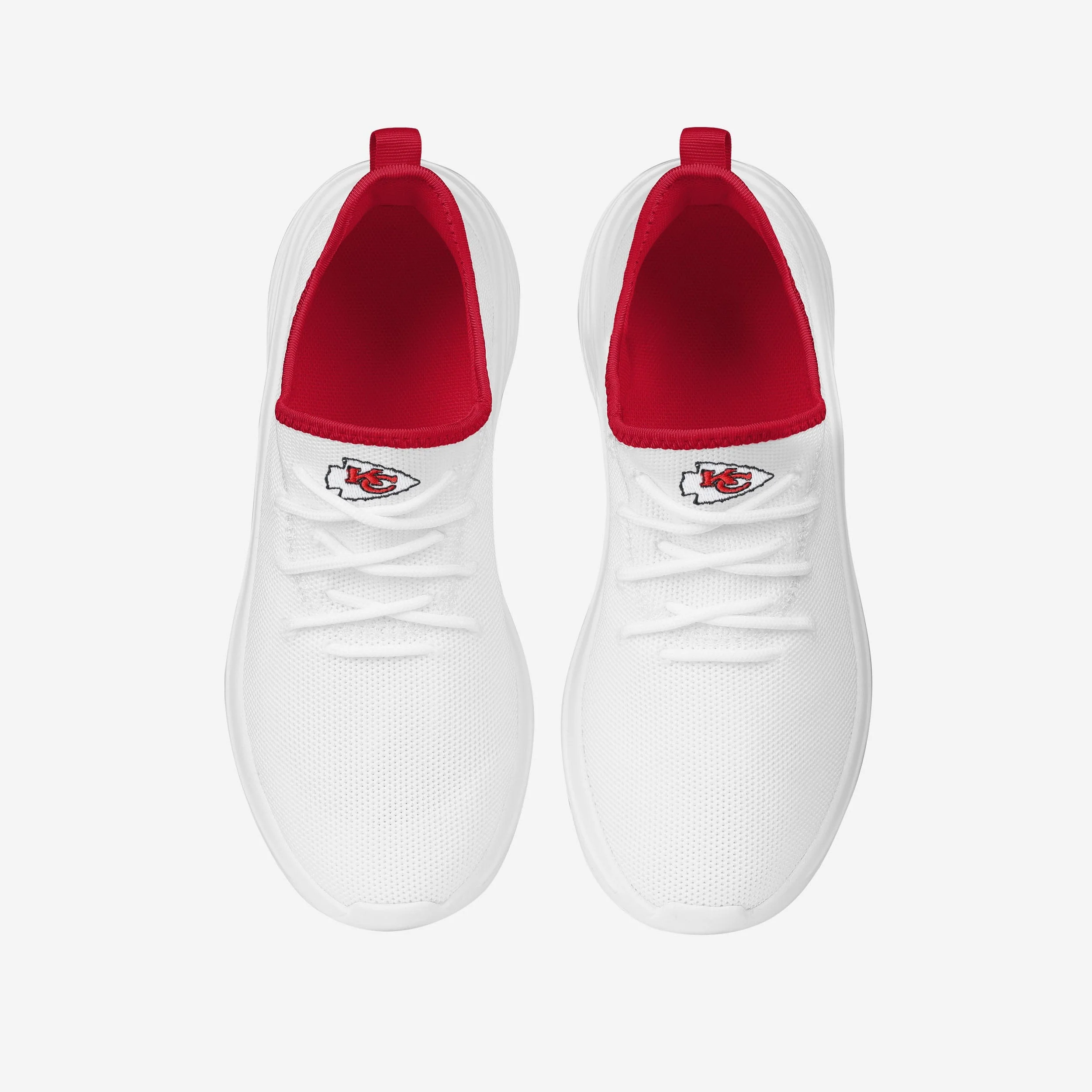 Kansas City Chiefs Womens Midsole White Sneakers - Image 4