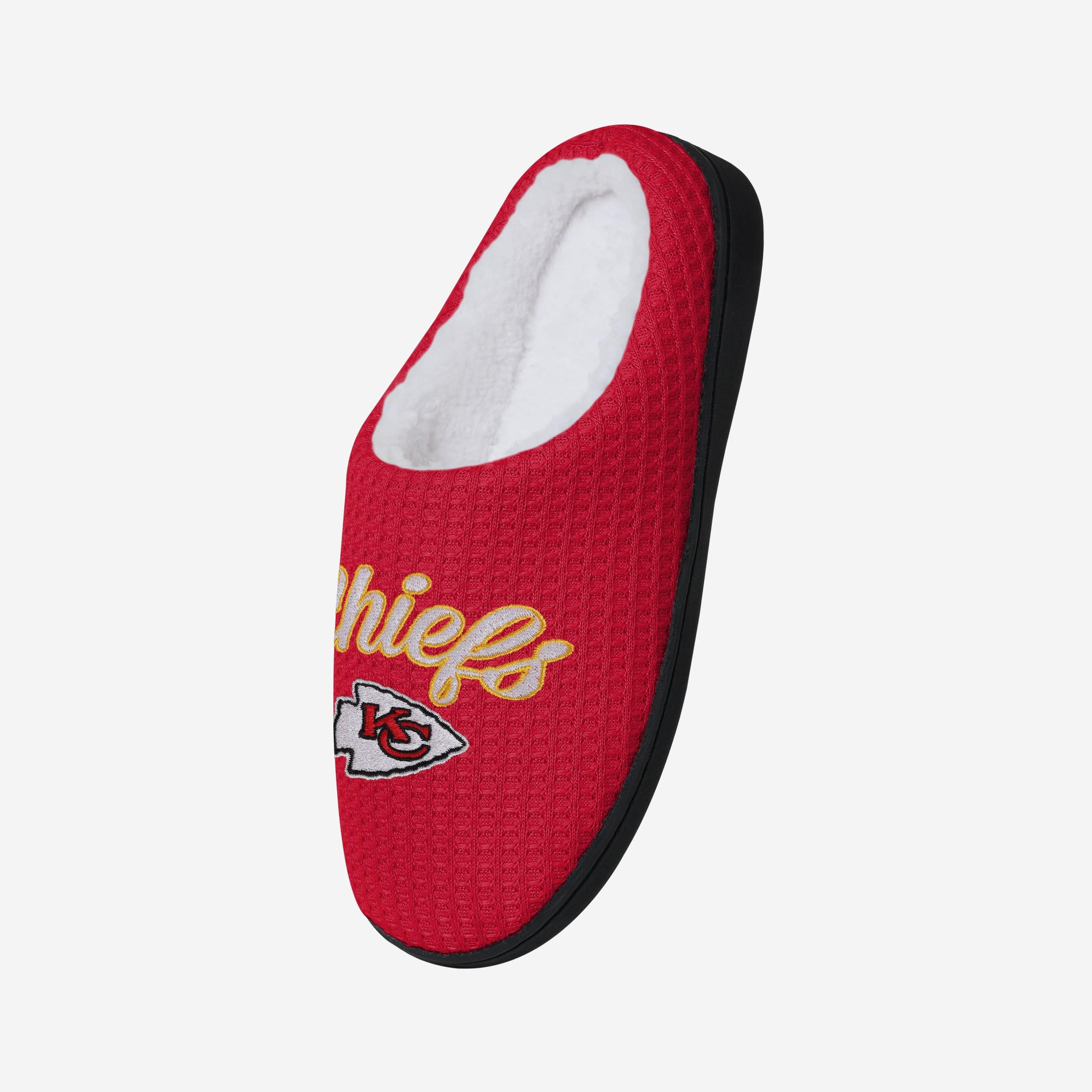 Kansas City Chiefs Womens Sherpa Lined Memory Foam Slipper - Image 3