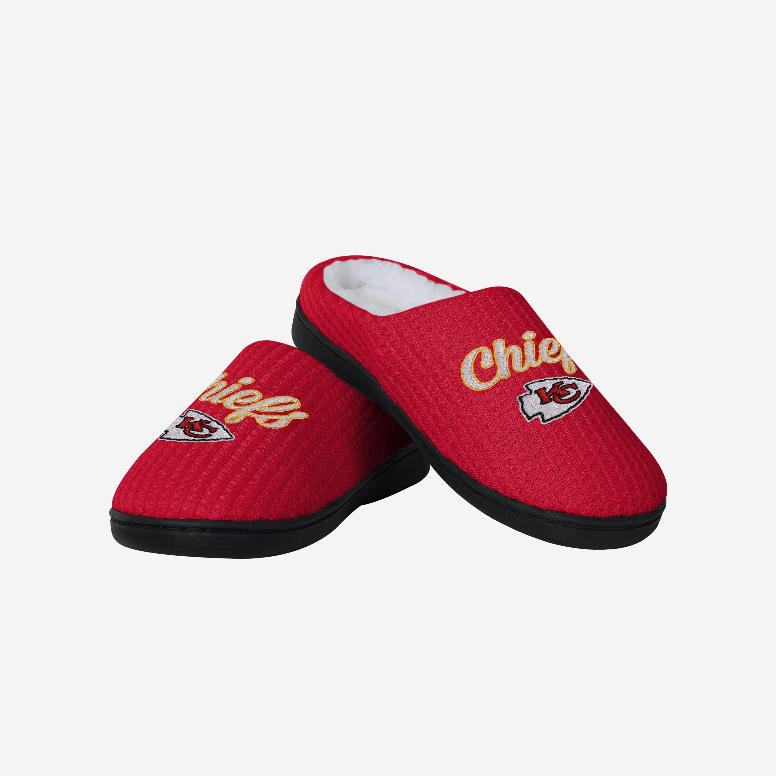 Kansas City Chiefs Womens Sherpa Lined Memory Foam Slipper - Image 4