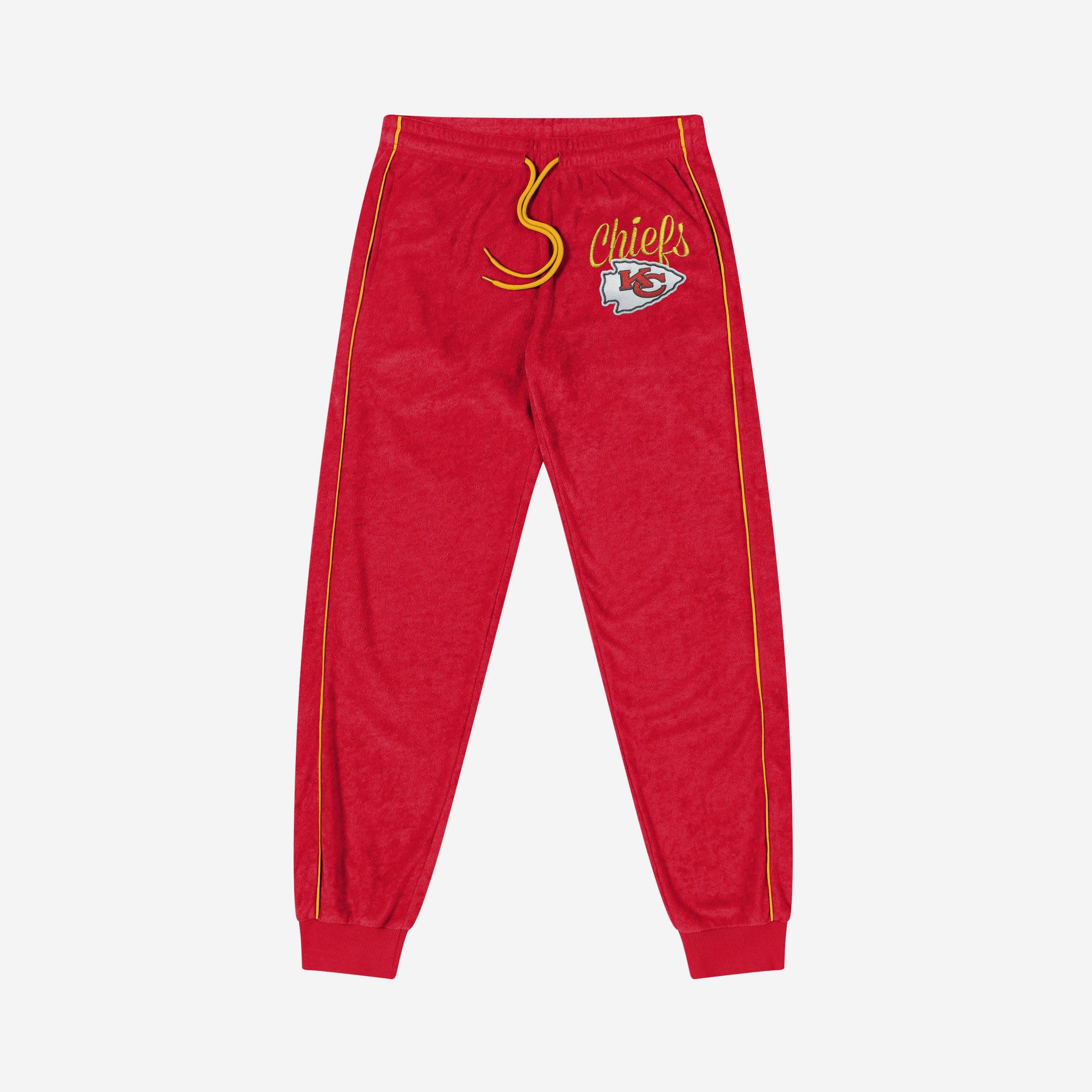 Kansas City Chiefs Womens Terry Knit Joggers - Image 4
