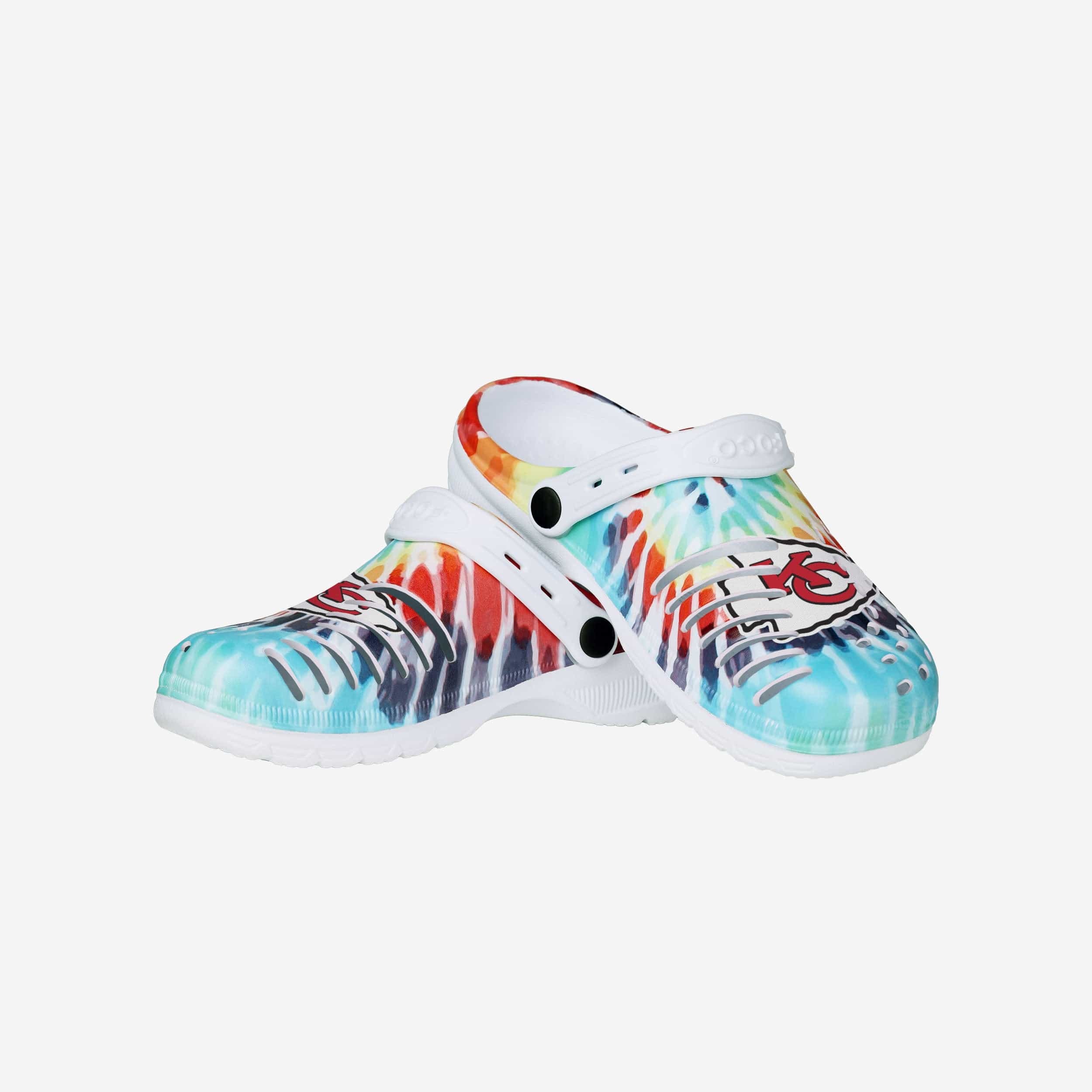 Kansas City Chiefs Womens Tie-Dye Clog With Strap - Image 3