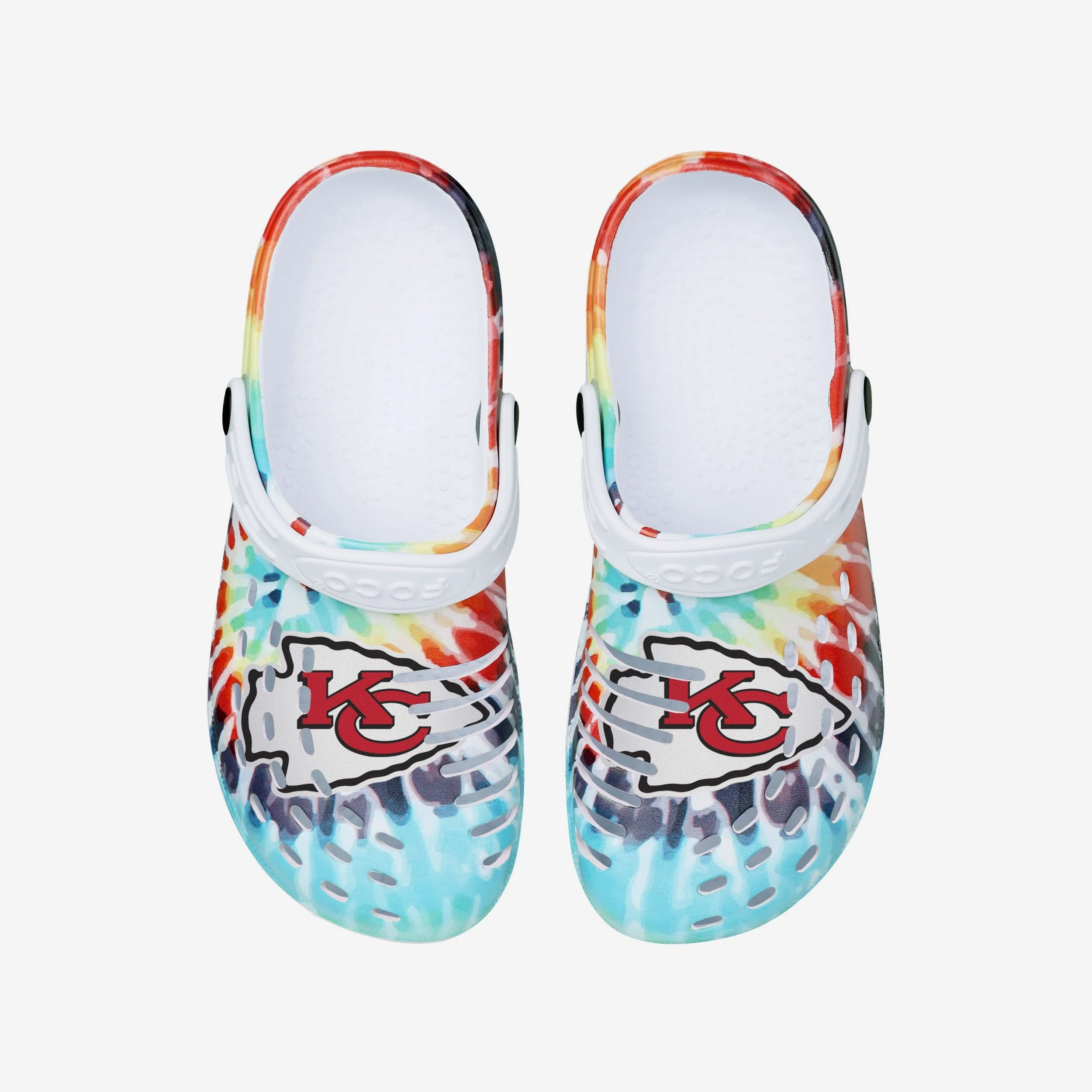Kansas City Chiefs Womens Tie-Dye Clog With Strap - Image 4