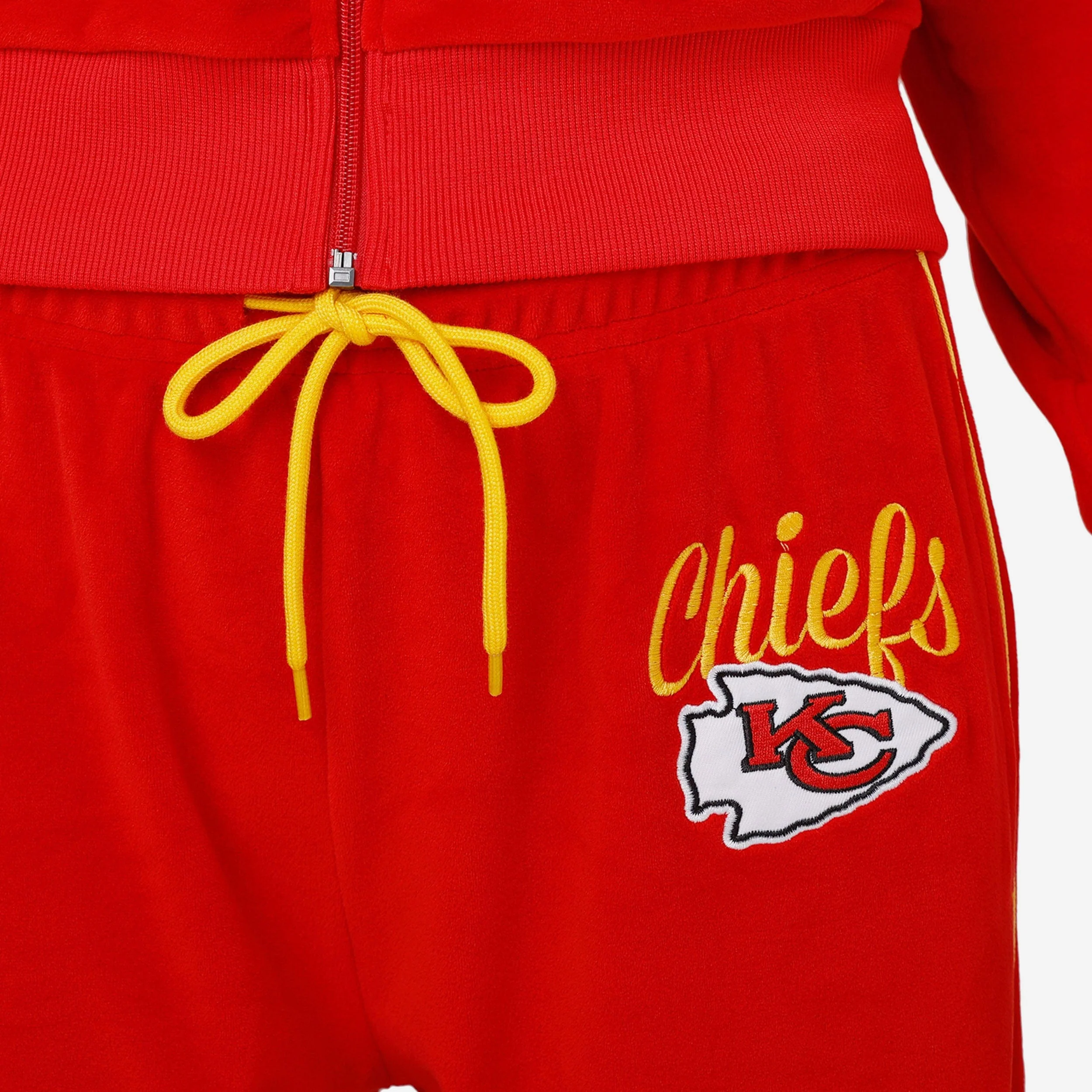 Kansas City Chiefs Womens Velour Pants - Image 3