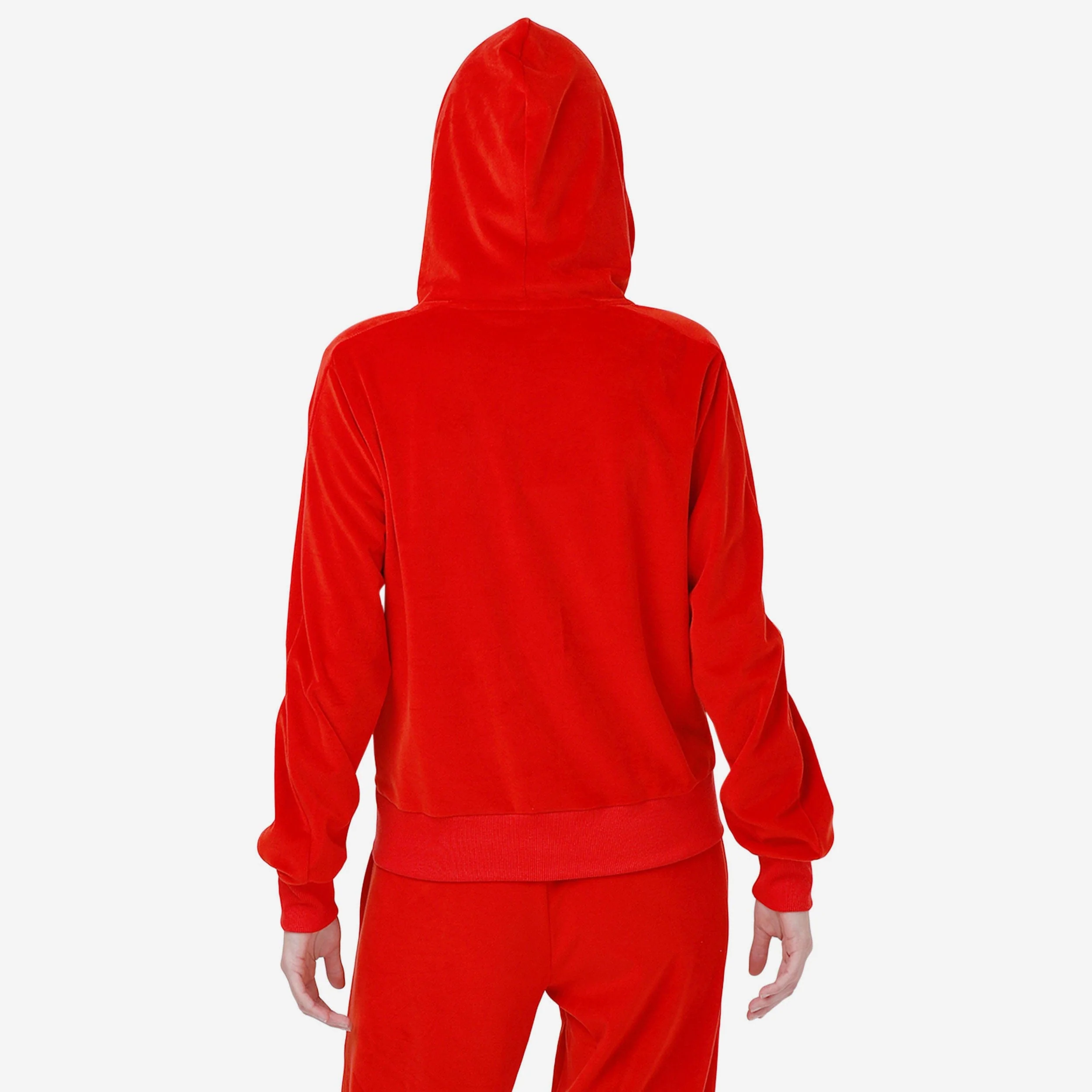 Kansas City Chiefs Womens Velour Zip Up Top - Image 2