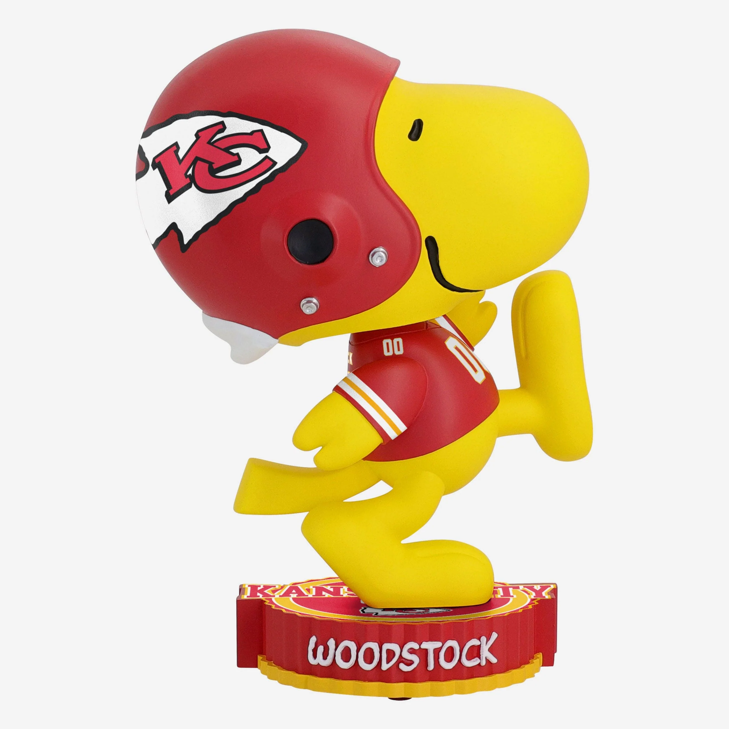 Kansas City Chiefs Woodstock Peanuts Bighead Bobblehead