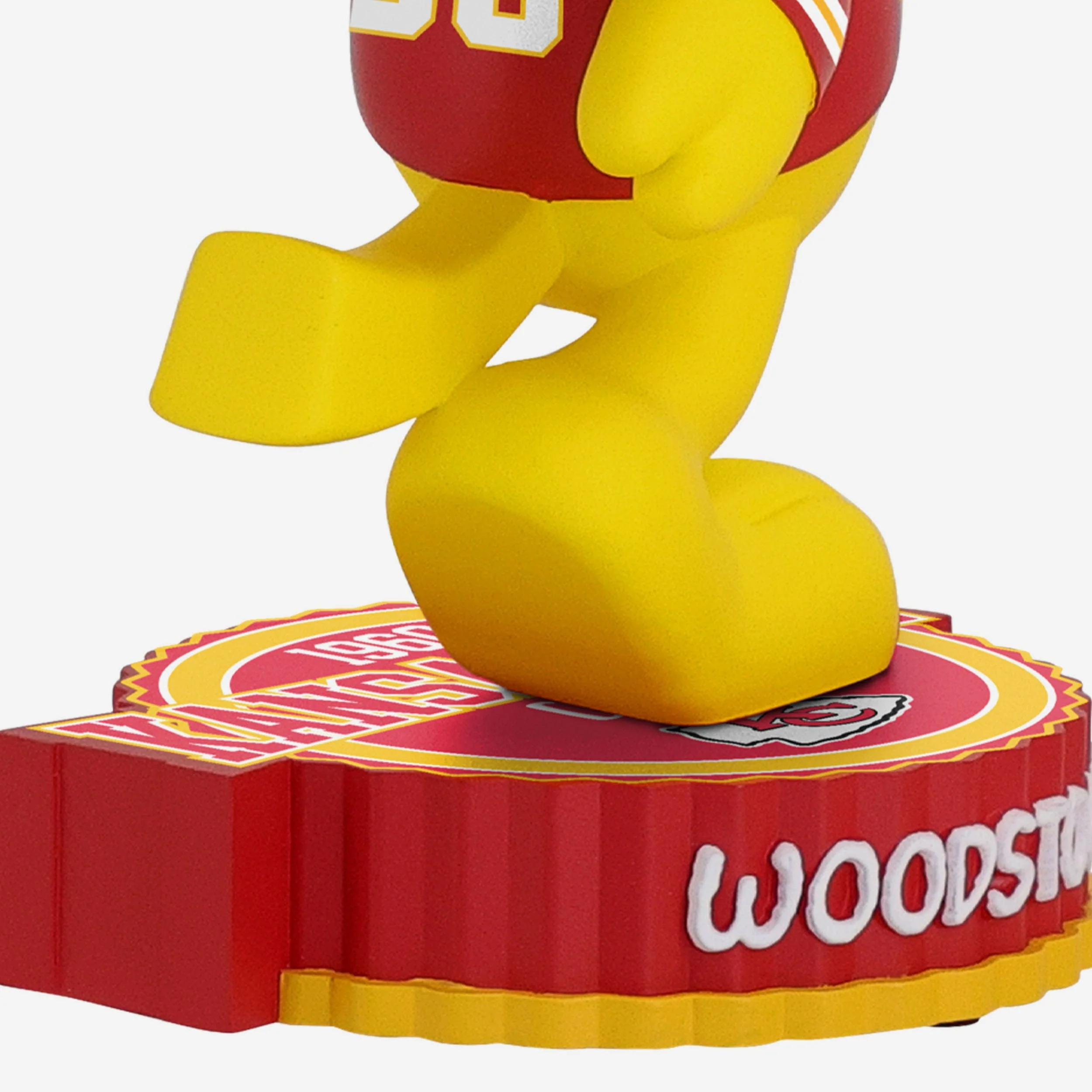 Kansas City Chiefs Woodstock Peanuts Bighead Bobblehead - Image 3