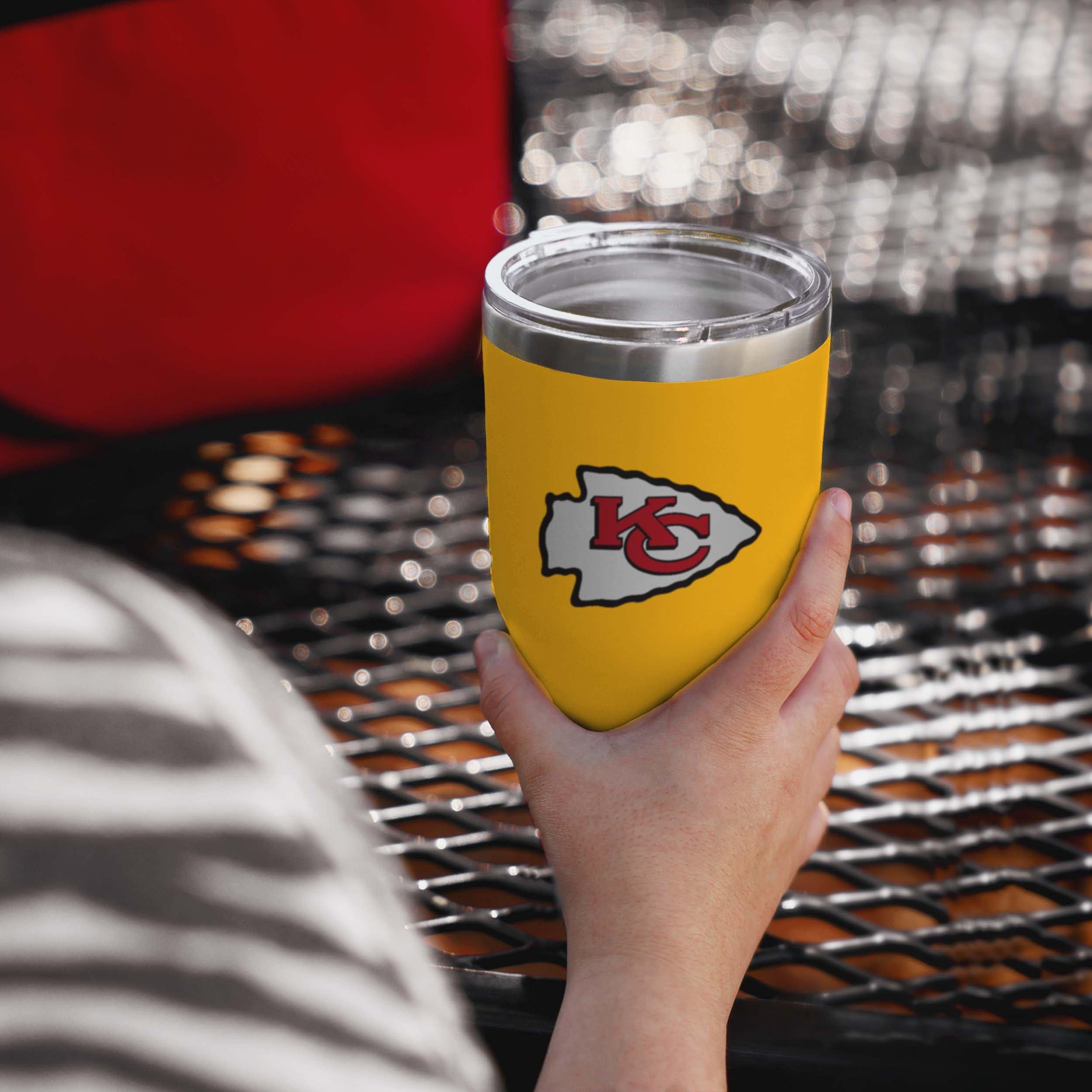 Kansas City Chiefs Yellow Team Logo 30 oz Tumbler - Image 2