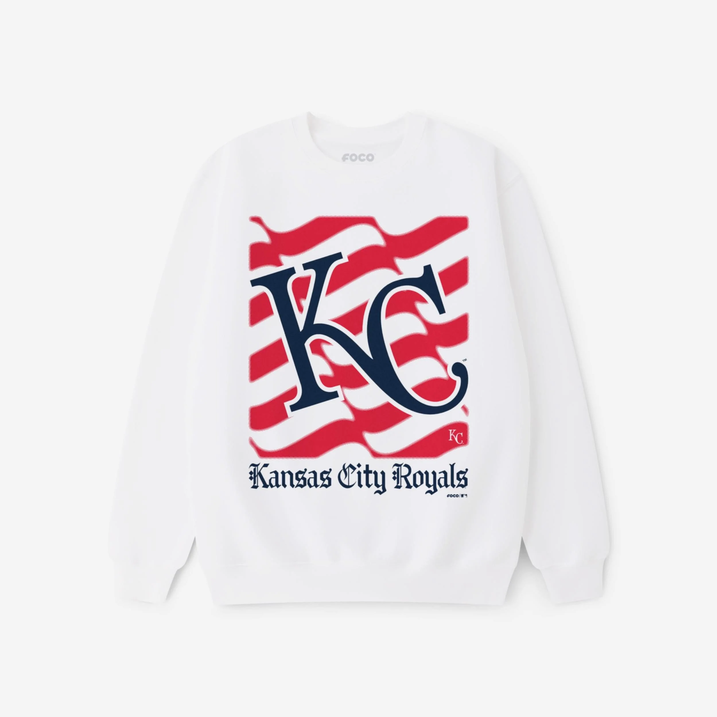 Kansas City Royals American Heritage Wordmark Crew Neck Sweatshirt