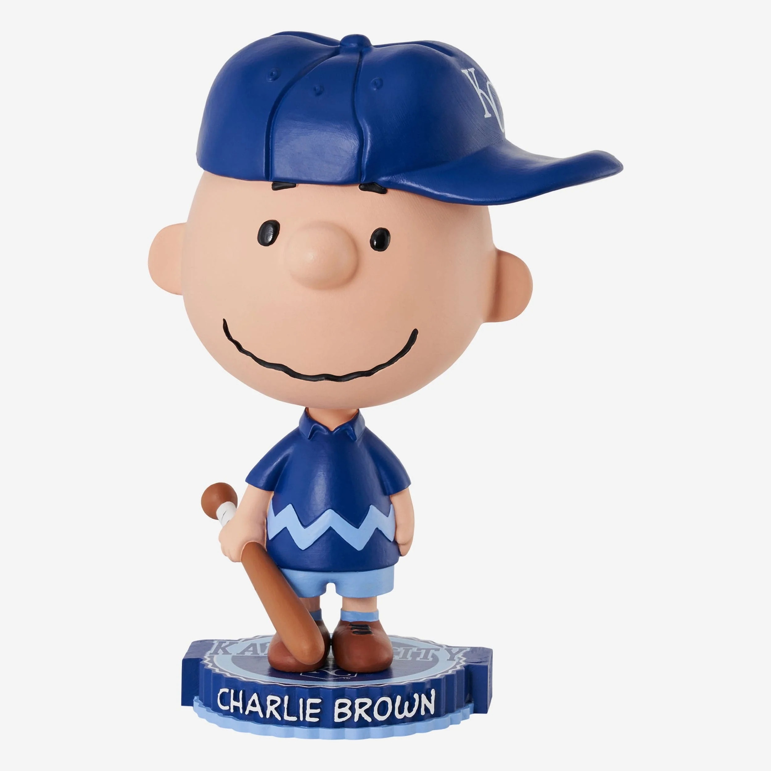 Kansas City Royals Charlie Brown Peanuts Bighead Bobblehead