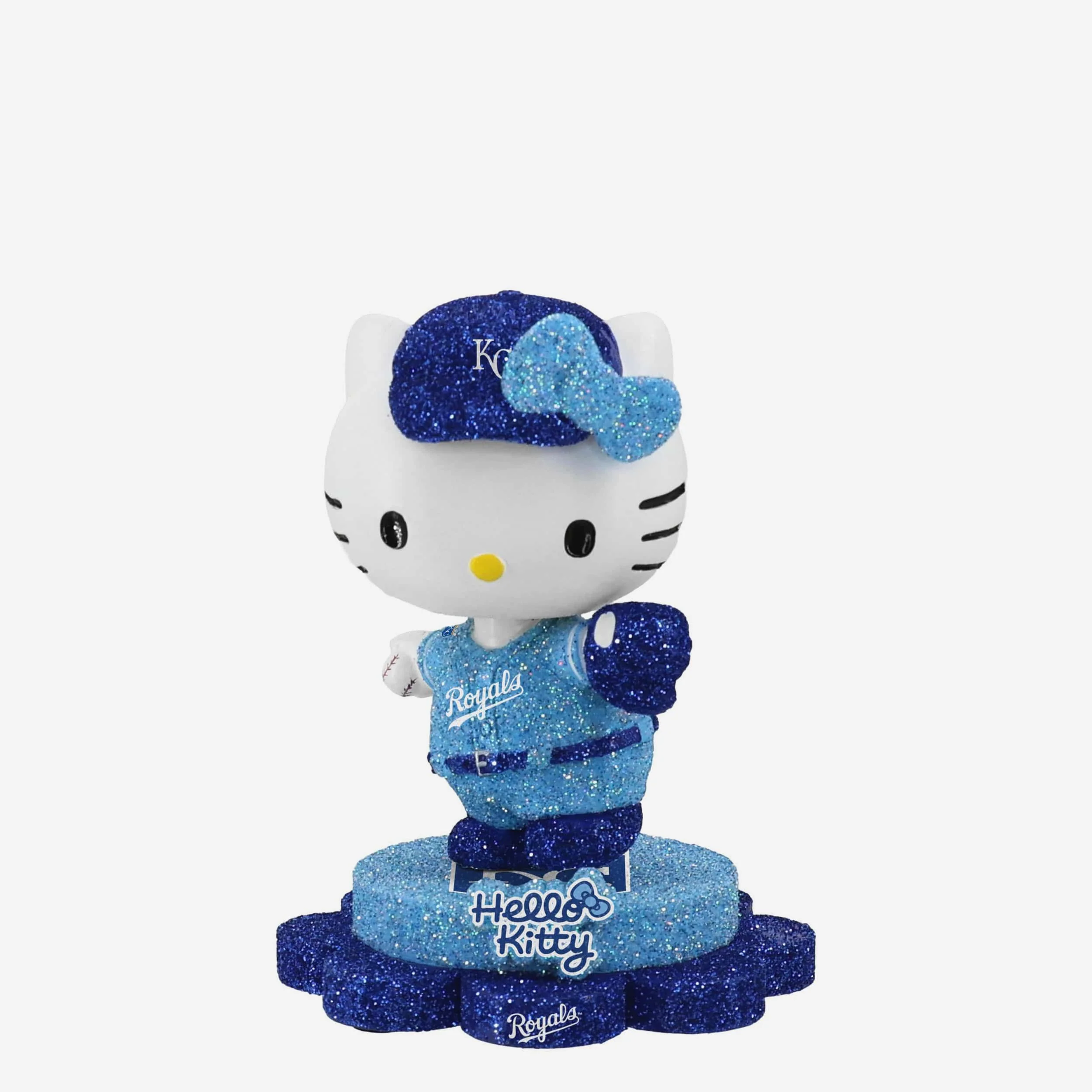 Kansas City Royals Hello Kitty® Glitter Mini Bobblehead