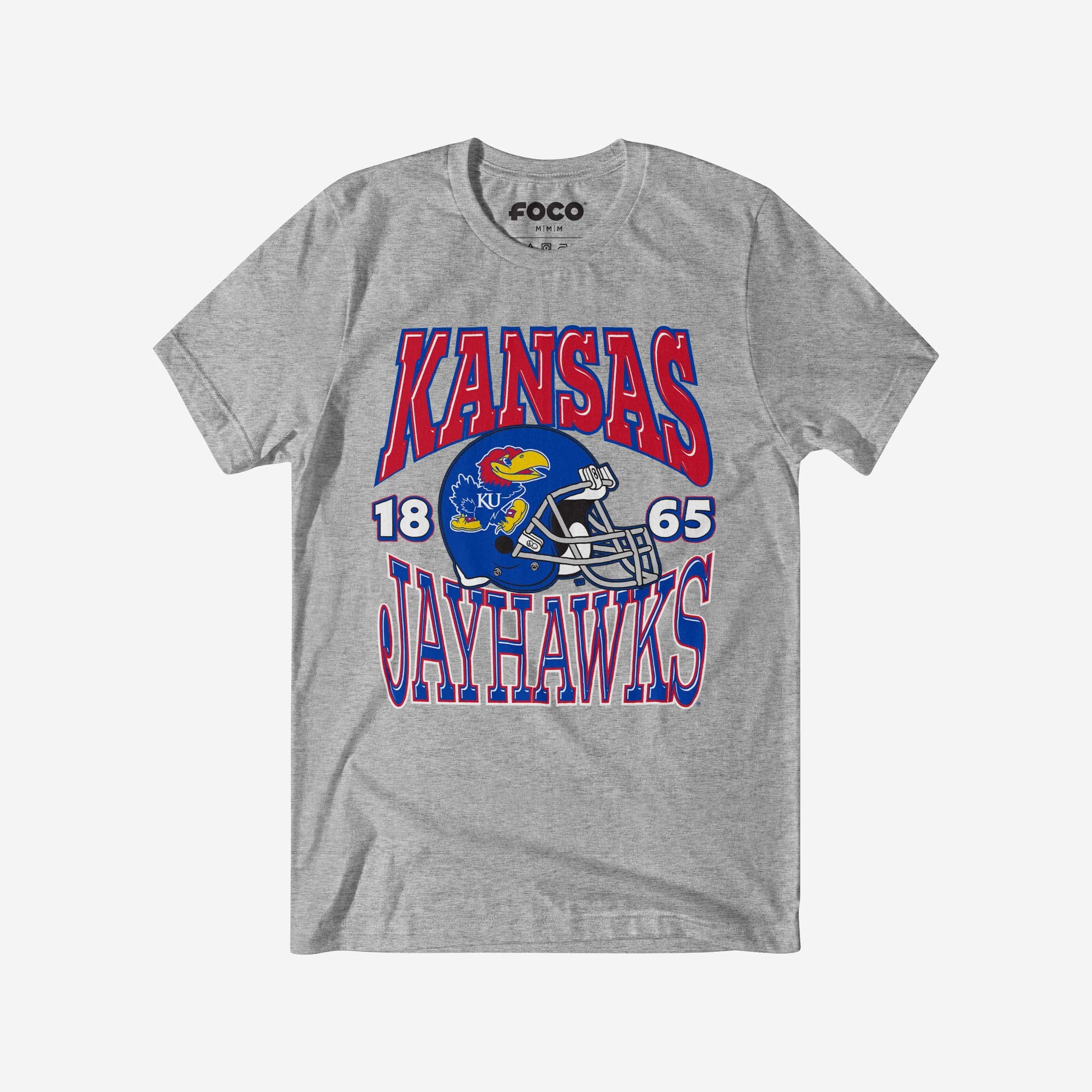 Kansas Jayhawks Classic Team Helmet T-Shirt