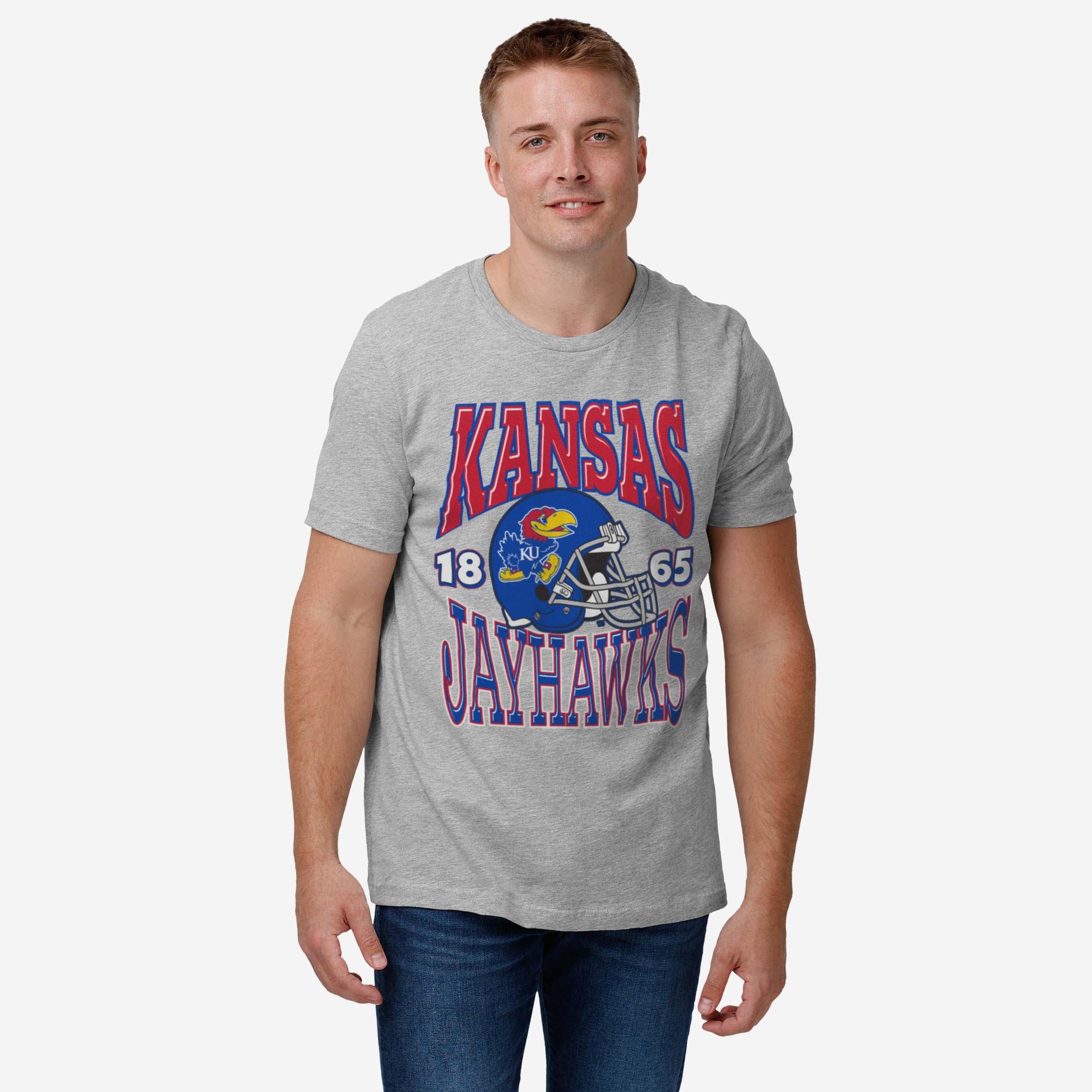 Kansas Jayhawks Classic Team Helmet T-Shirt - Image 2