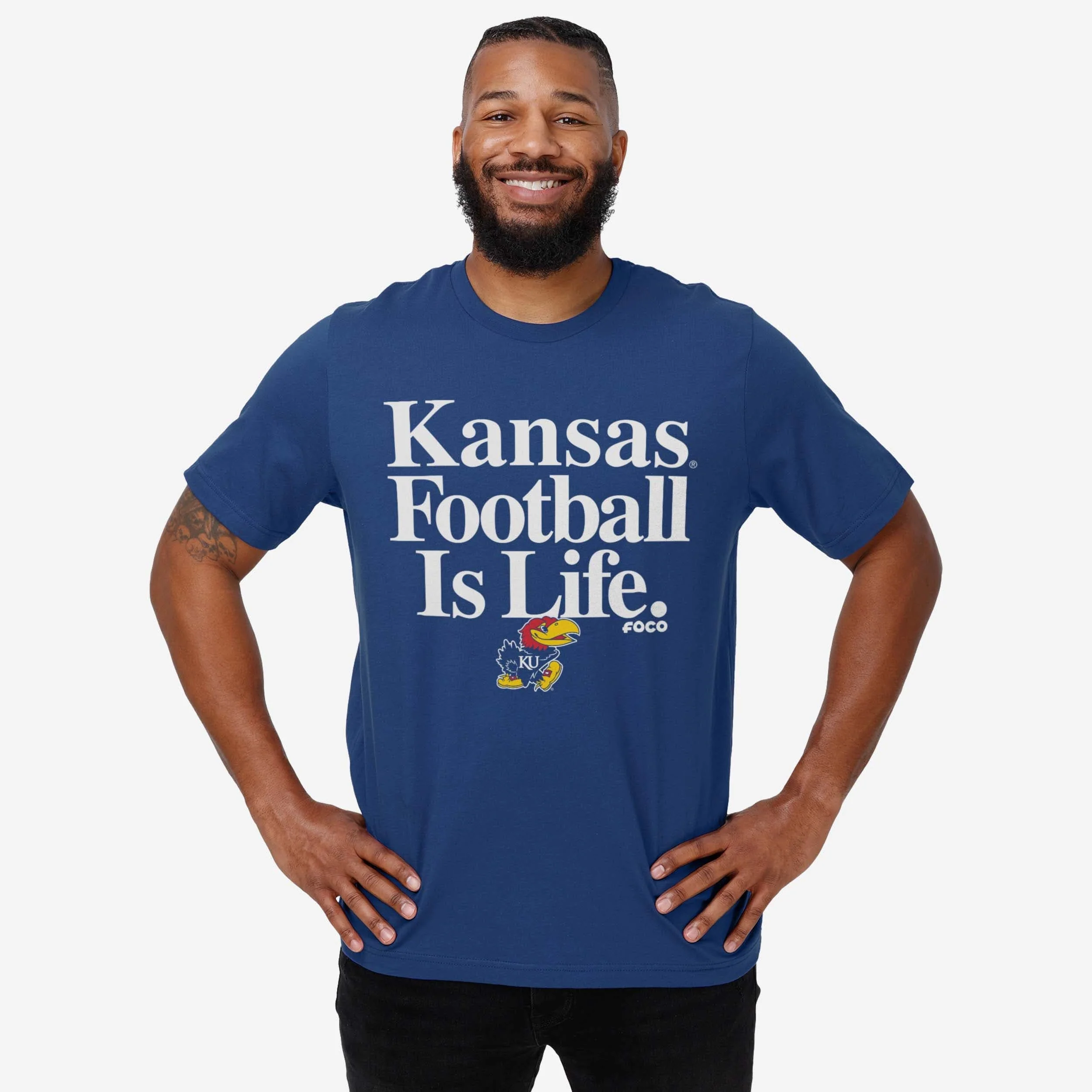 Kansas Jayhawks Football is Life T-Shirt - Image 2