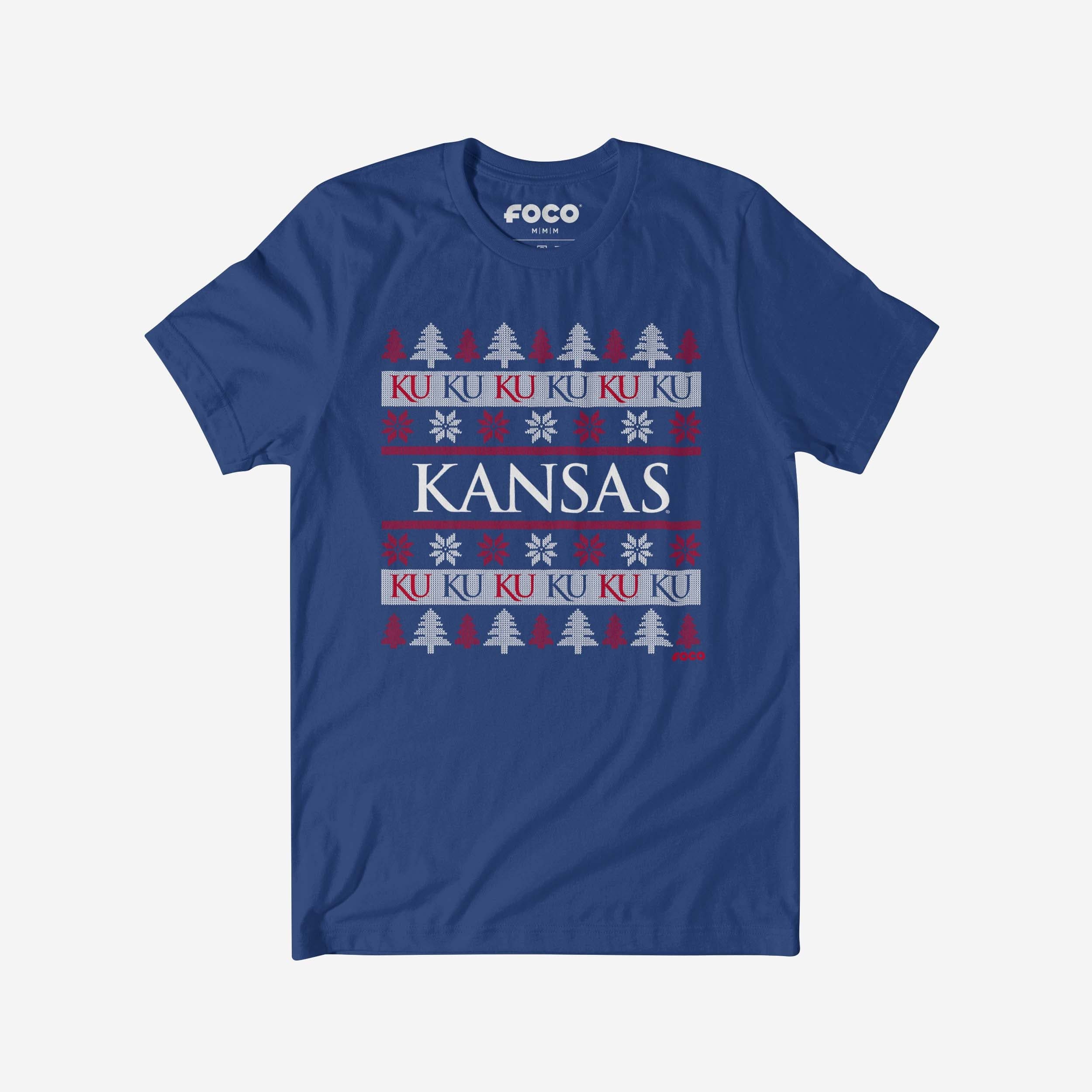 Kansas Jayhawks Holiday Sweater T-Shirt
