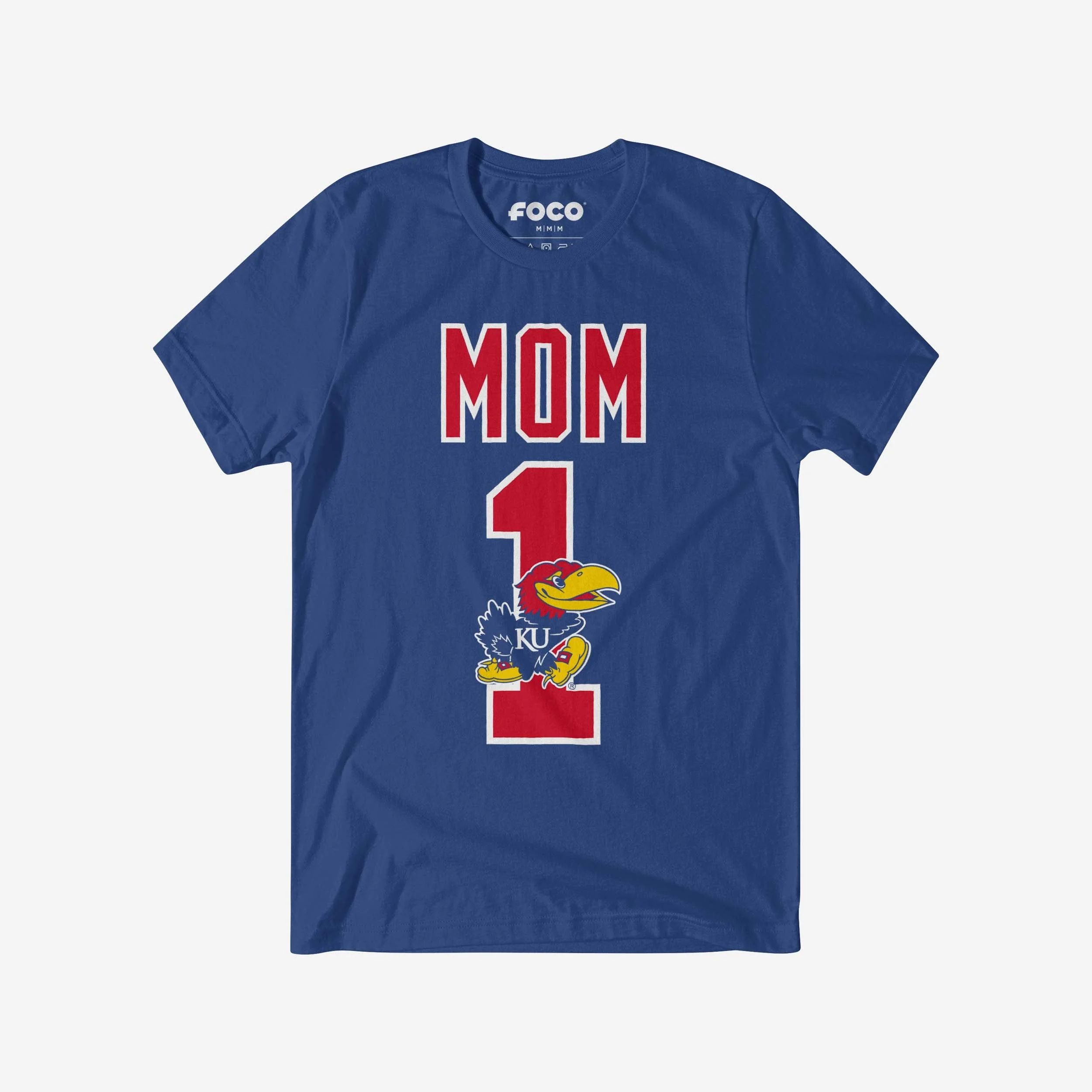 Kansas Jayhawks Number 1 Mom T-Shirt