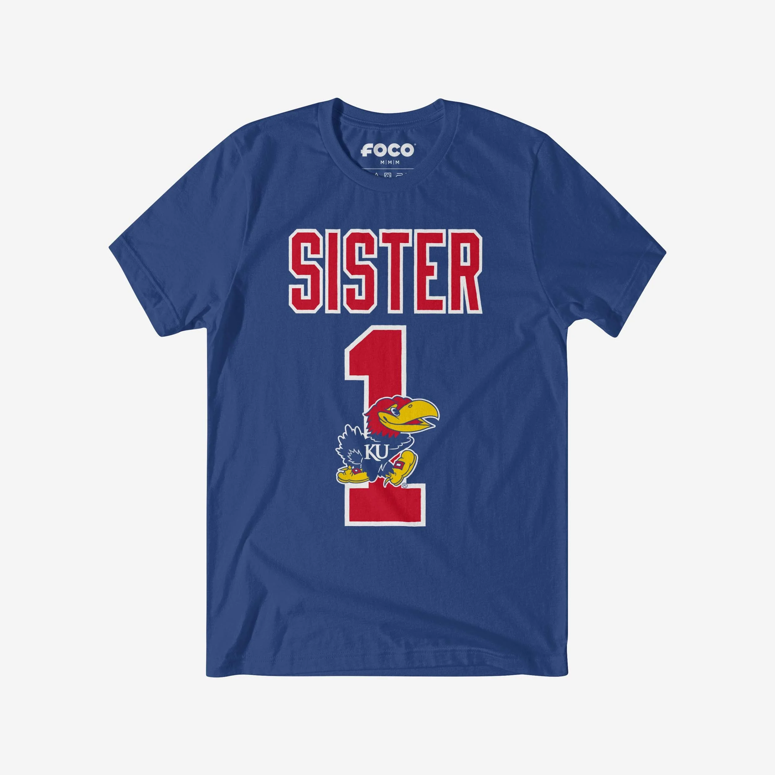 Kansas Jayhawks Number 1 Sister T-Shirt