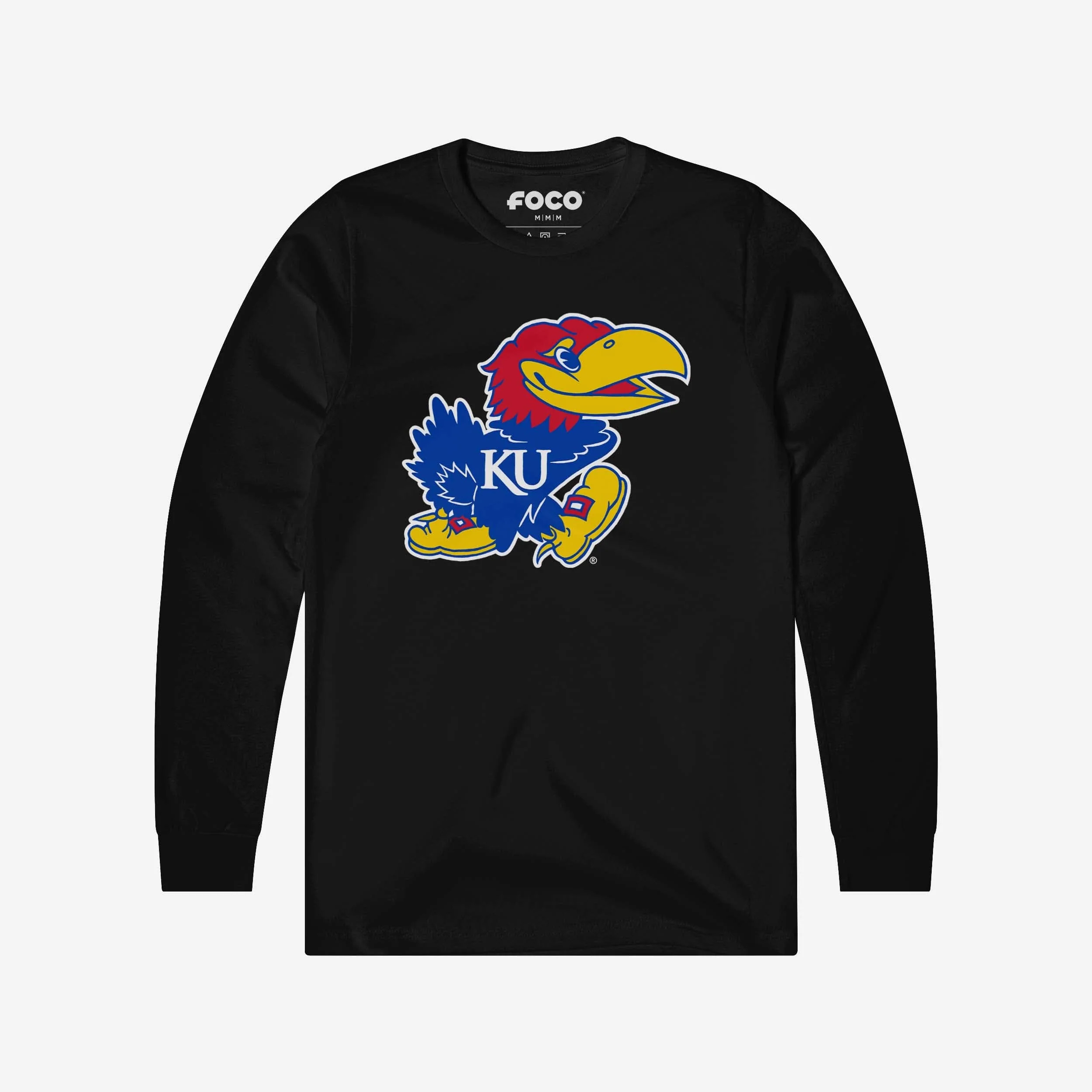 Kansas Jayhawks Primary Logo Long Sleeve T-Shirt