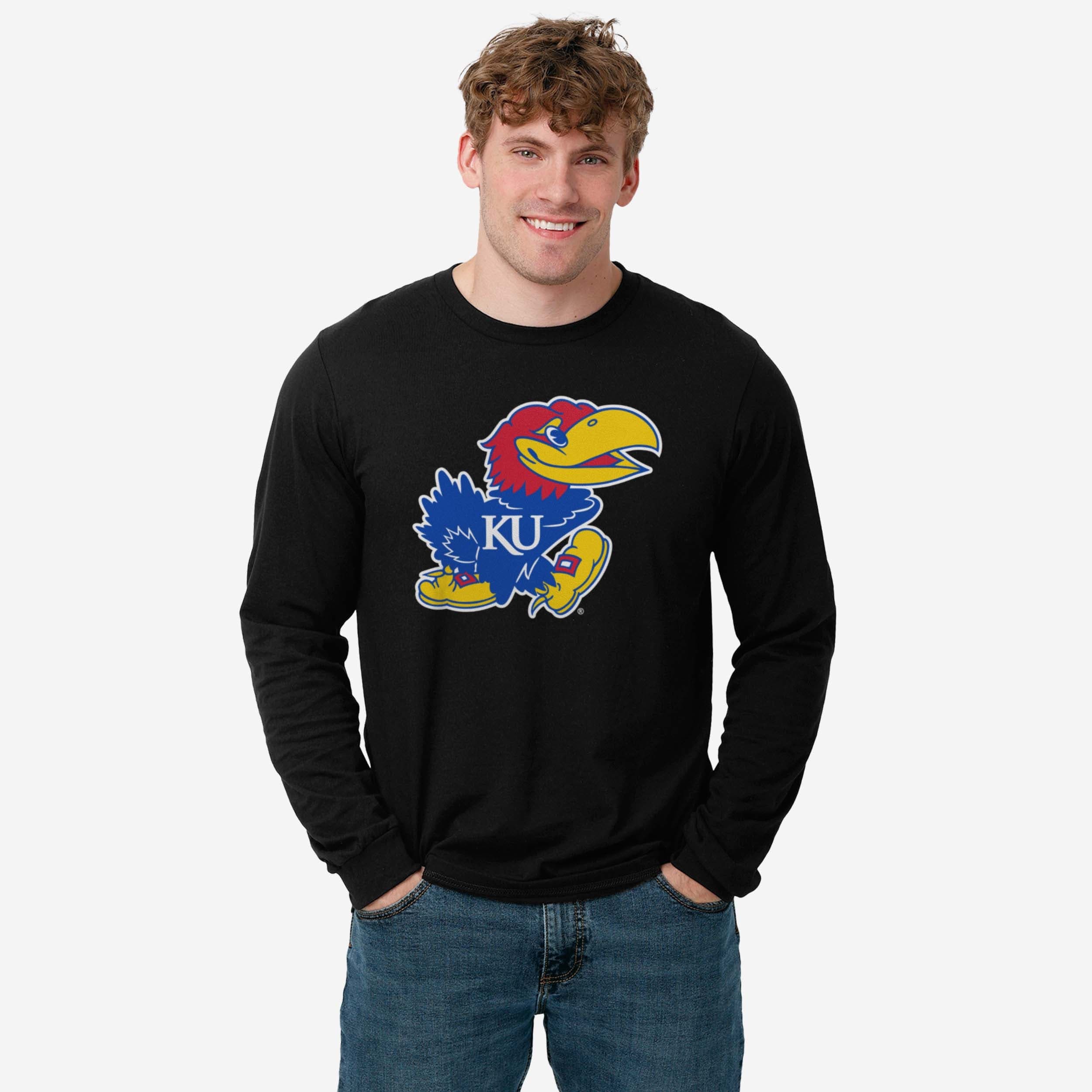 Kansas Jayhawks Primary Logo Long Sleeve T-Shirt - Image 2