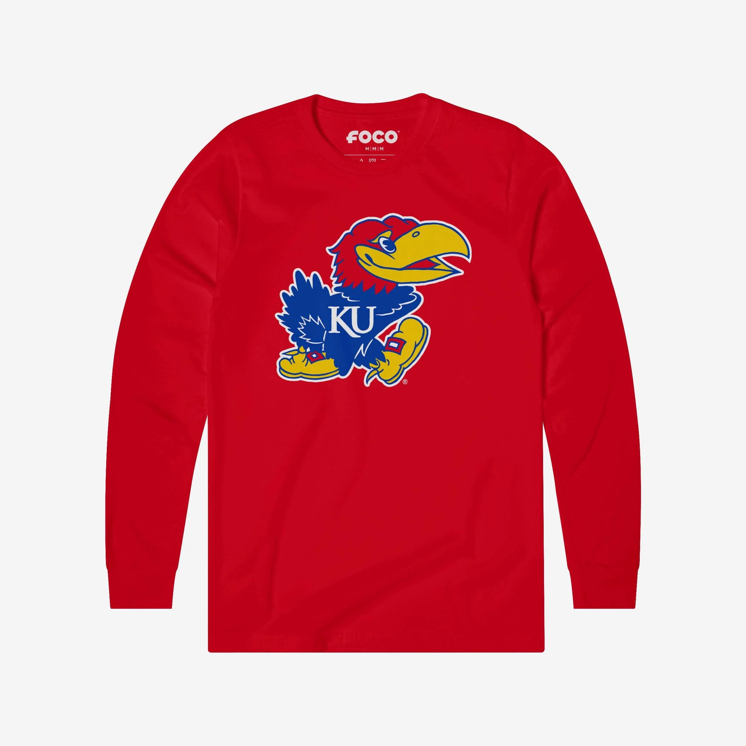 Kansas Jayhawks Primary Logo Long Sleeve T-Shirt - Image 5