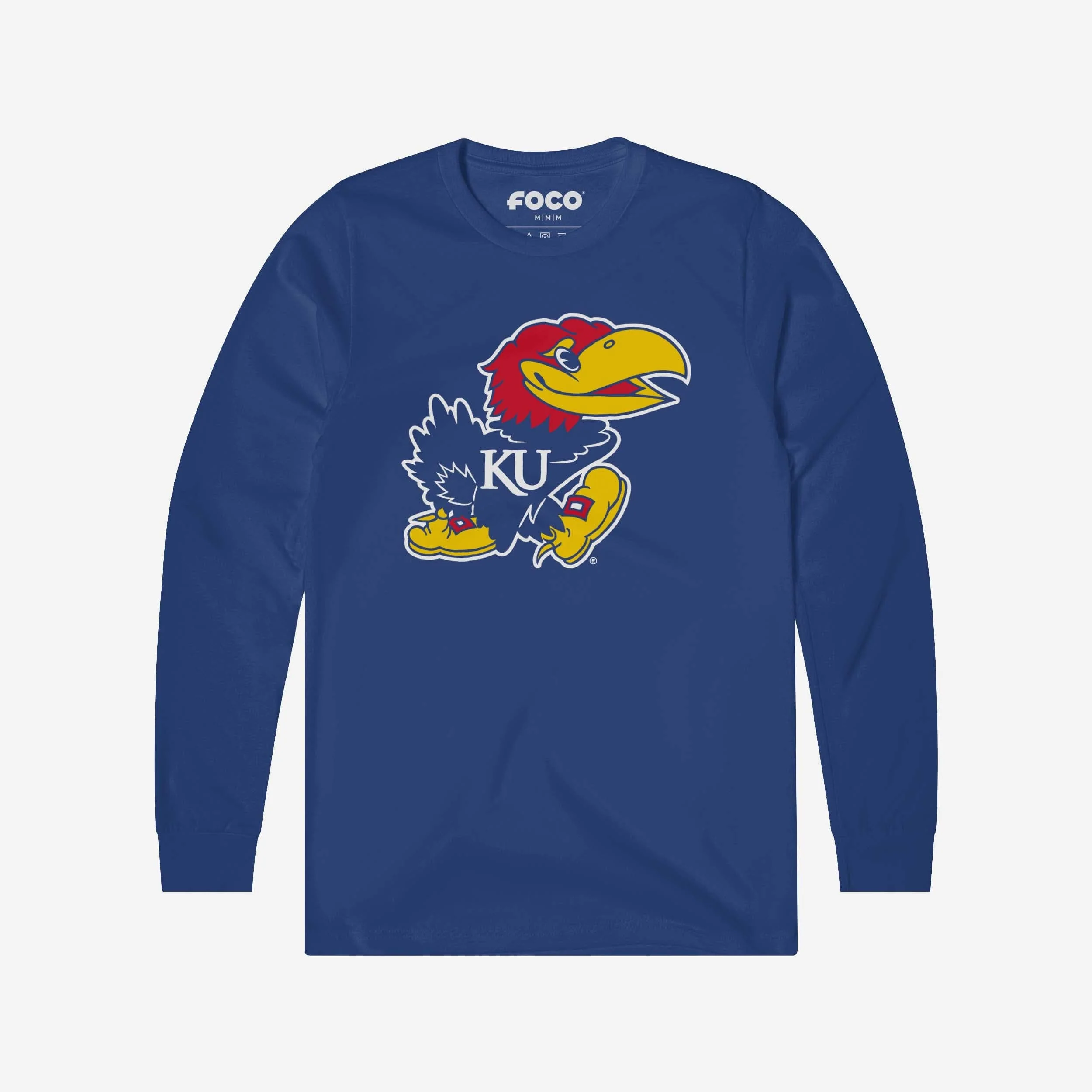 Kansas Jayhawks Primary Logo Long Sleeve T-Shirt - Image 8
