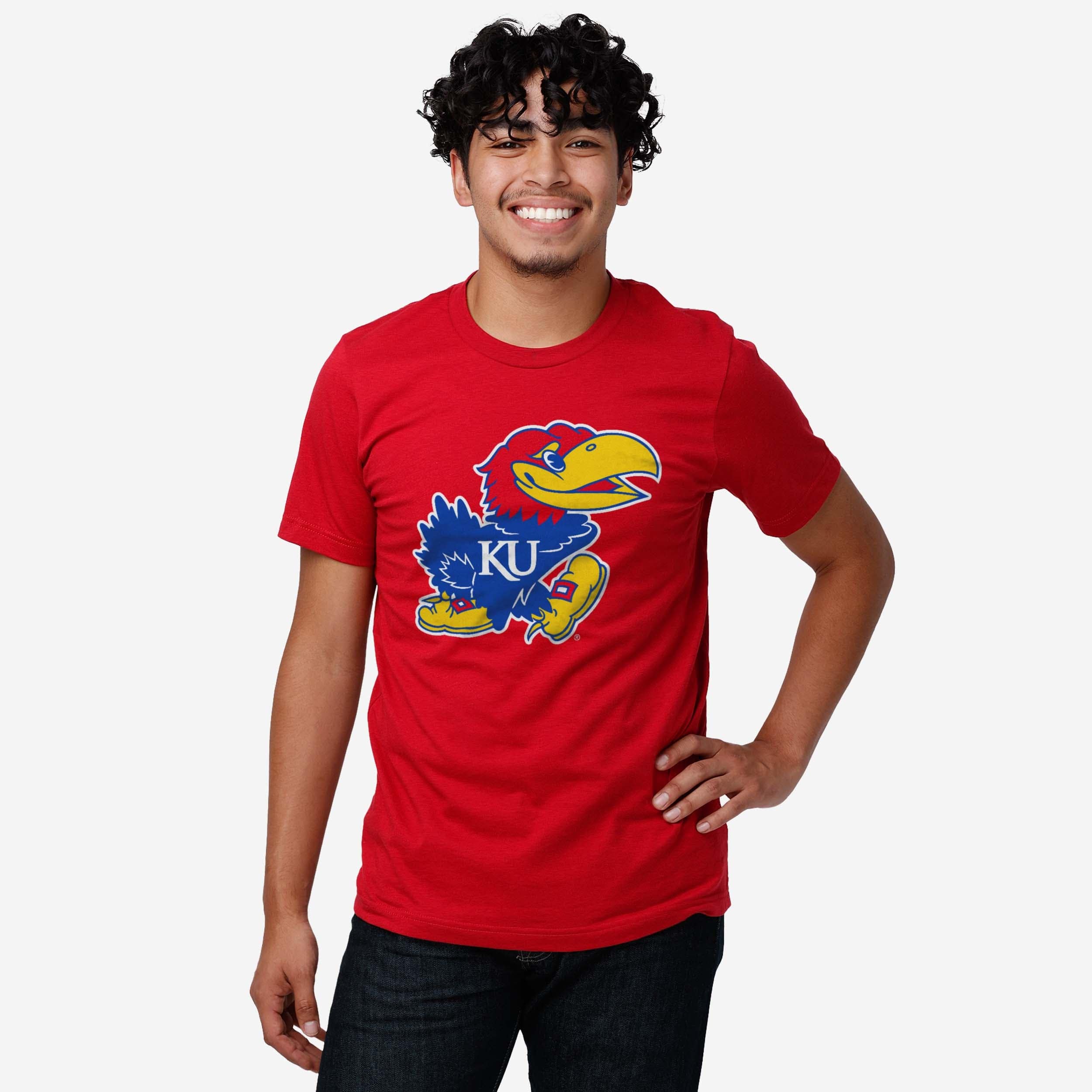 Kansas Jayhawks Primary Logo T-Shirt - Image 6