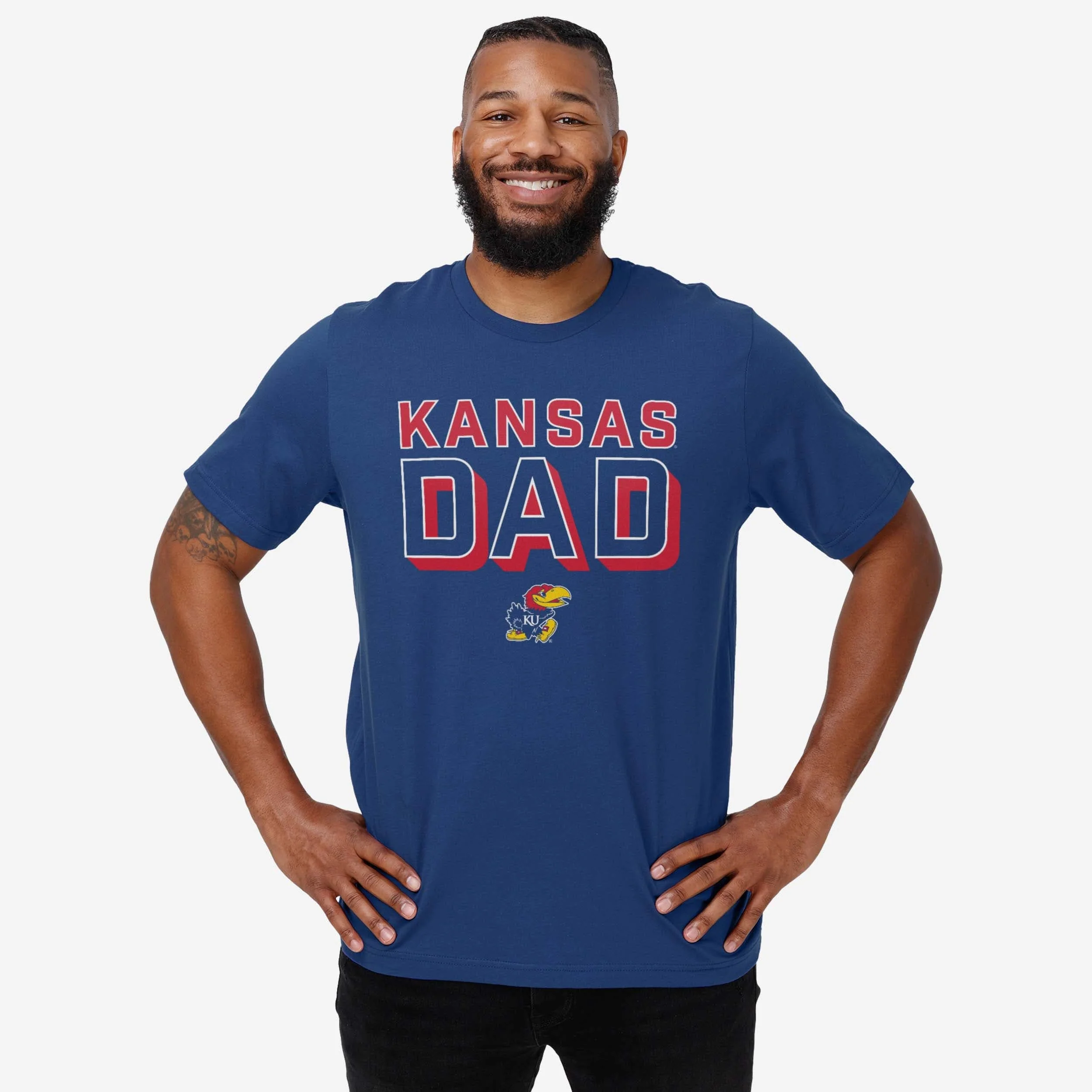 Kansas Jayhawks Team Dad T-Shirt - Image 2