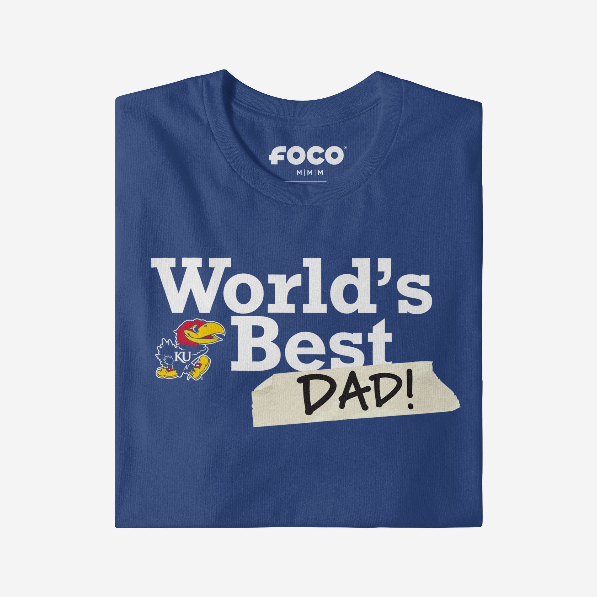 Kansas Jayhawks World's Best Dad T-Shirt - Image 3