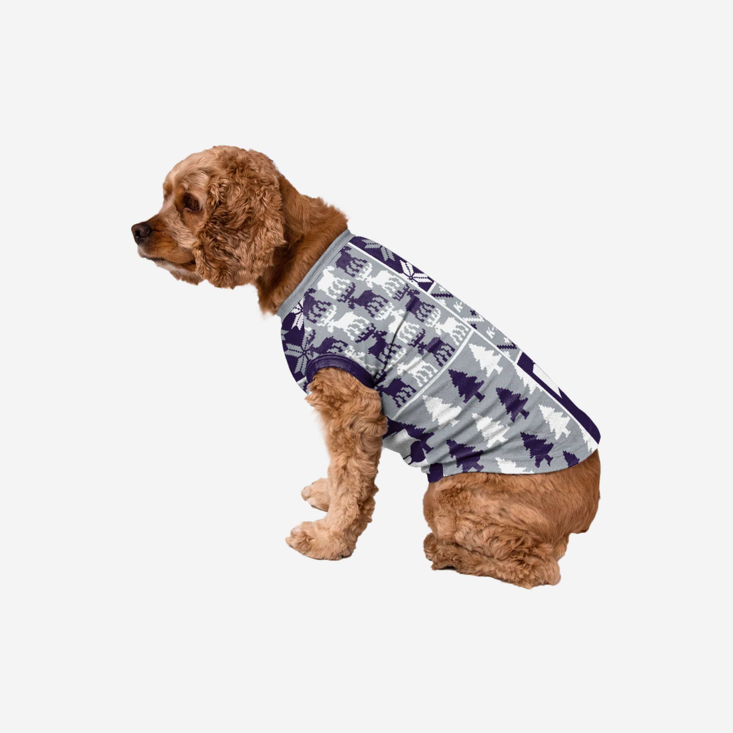 Kansas State Wildcats Busy Block Dog Sweater