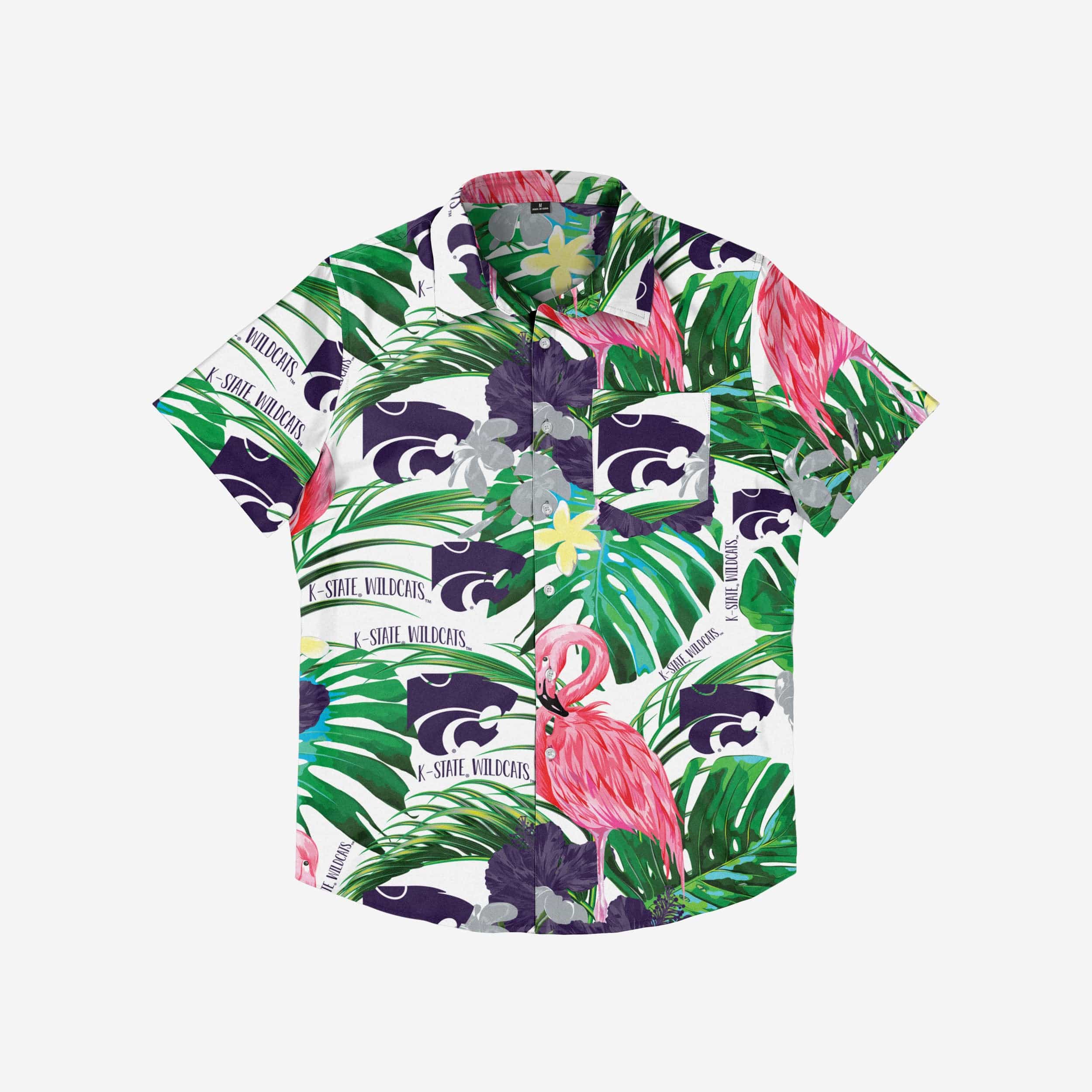 Kansas State Wildcats Flamingo Button Up Shirt - Image 3