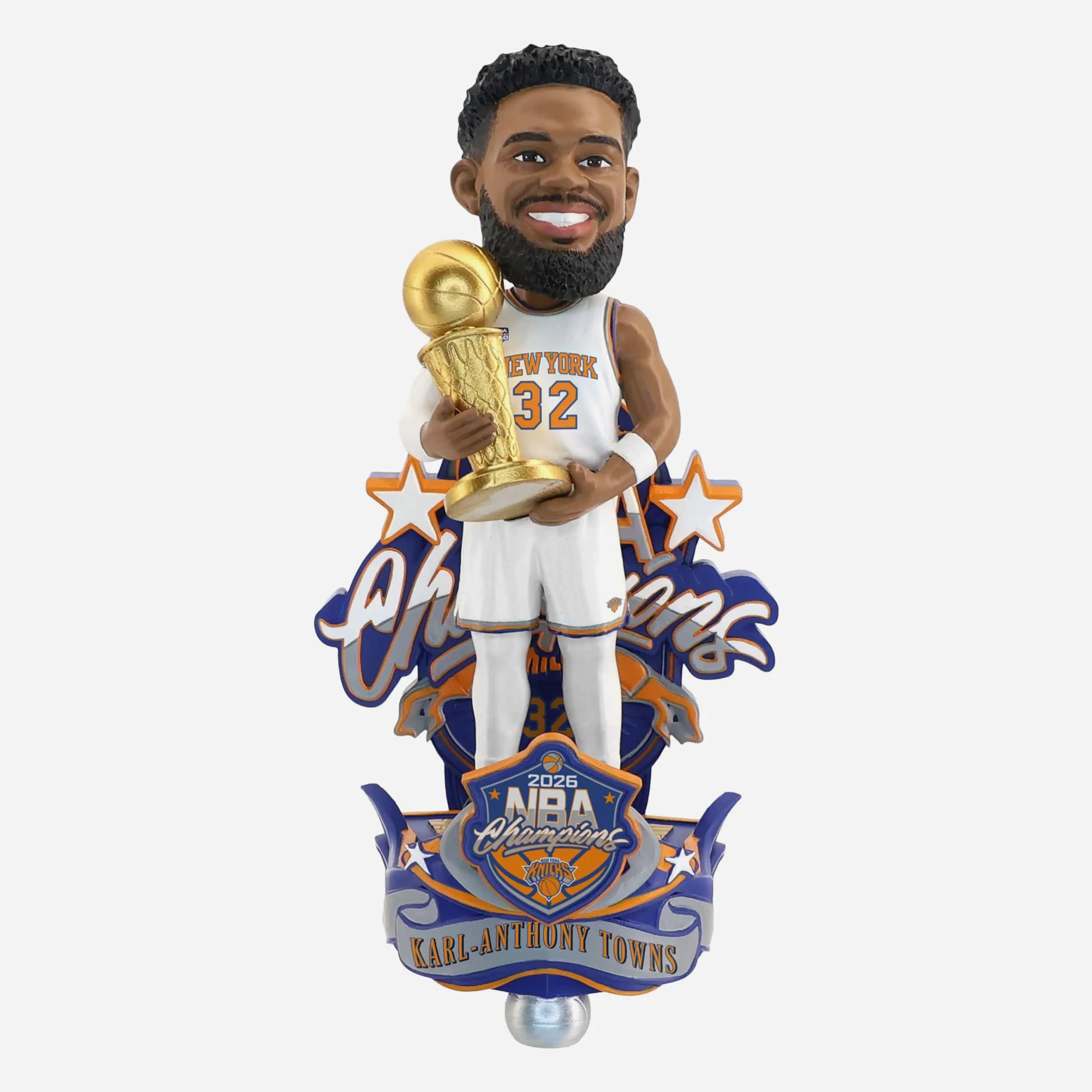 Karl-Anthony Towns New York Knicks 2026 NBA Champions Celebration Bobblehead