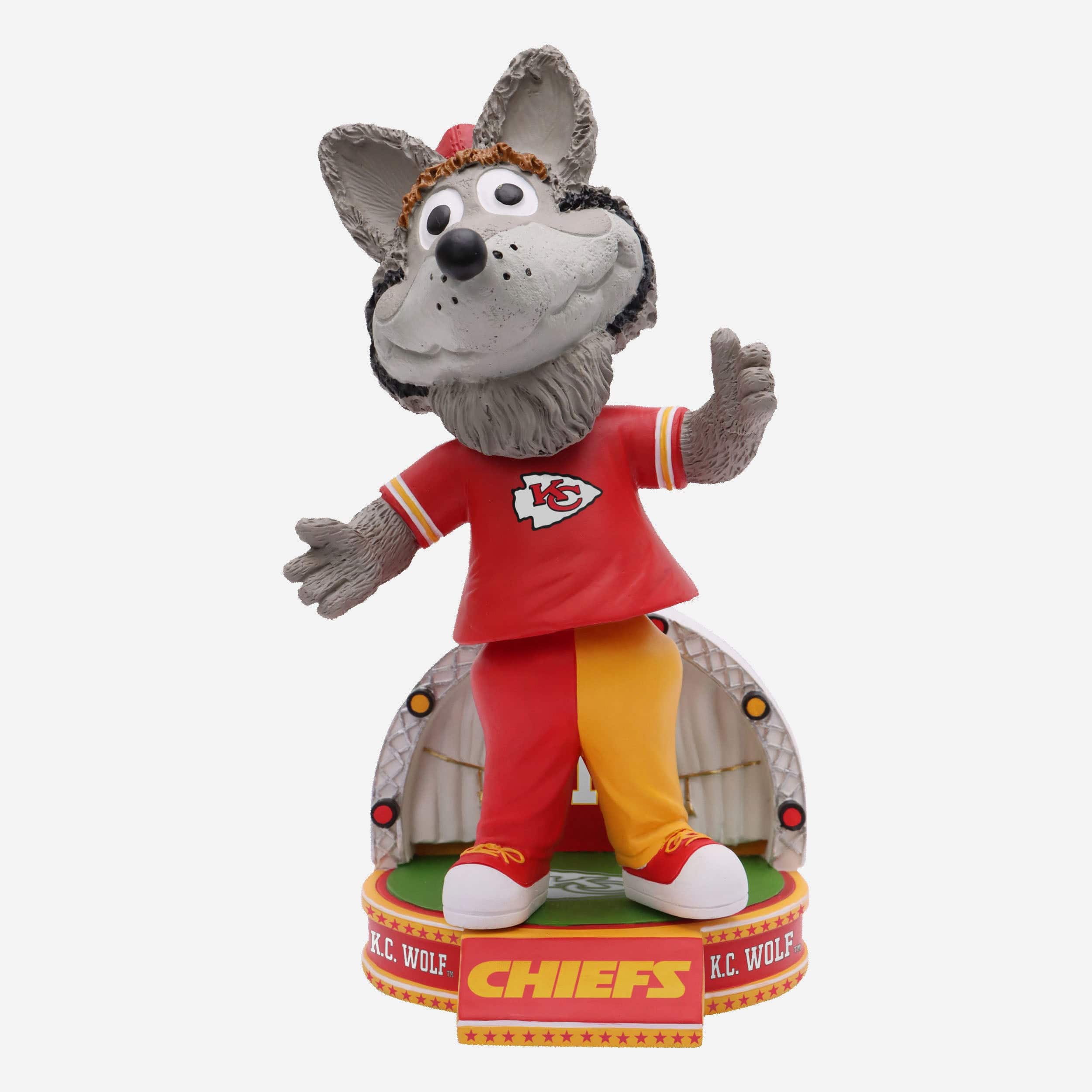 KC Wolf Kansas City Chiefs Bobble Belly Mascot Bobblehead