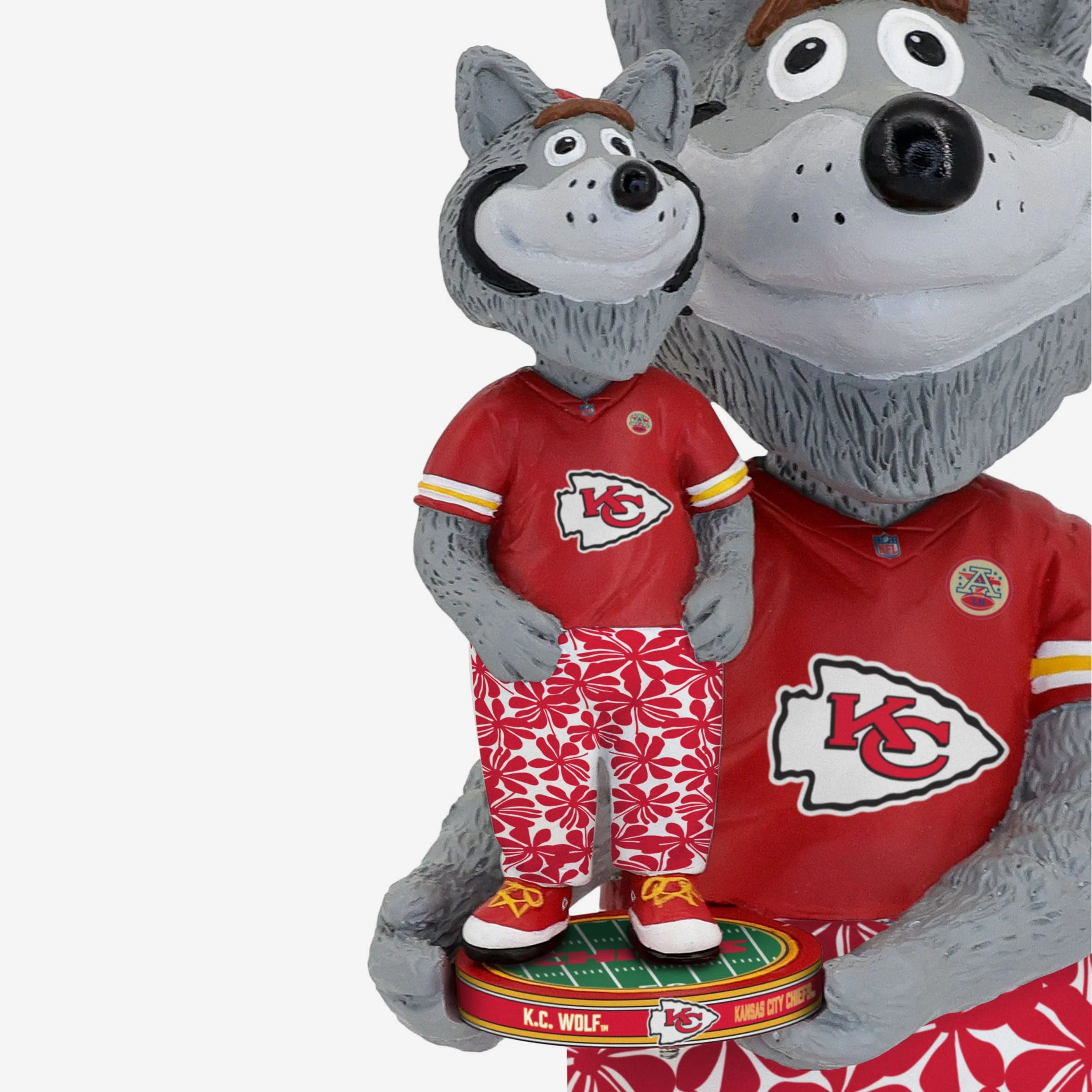 KC Wolf Kansas City Chiefs Bobble Dubblz Mascot Bobblehead - Image 4
