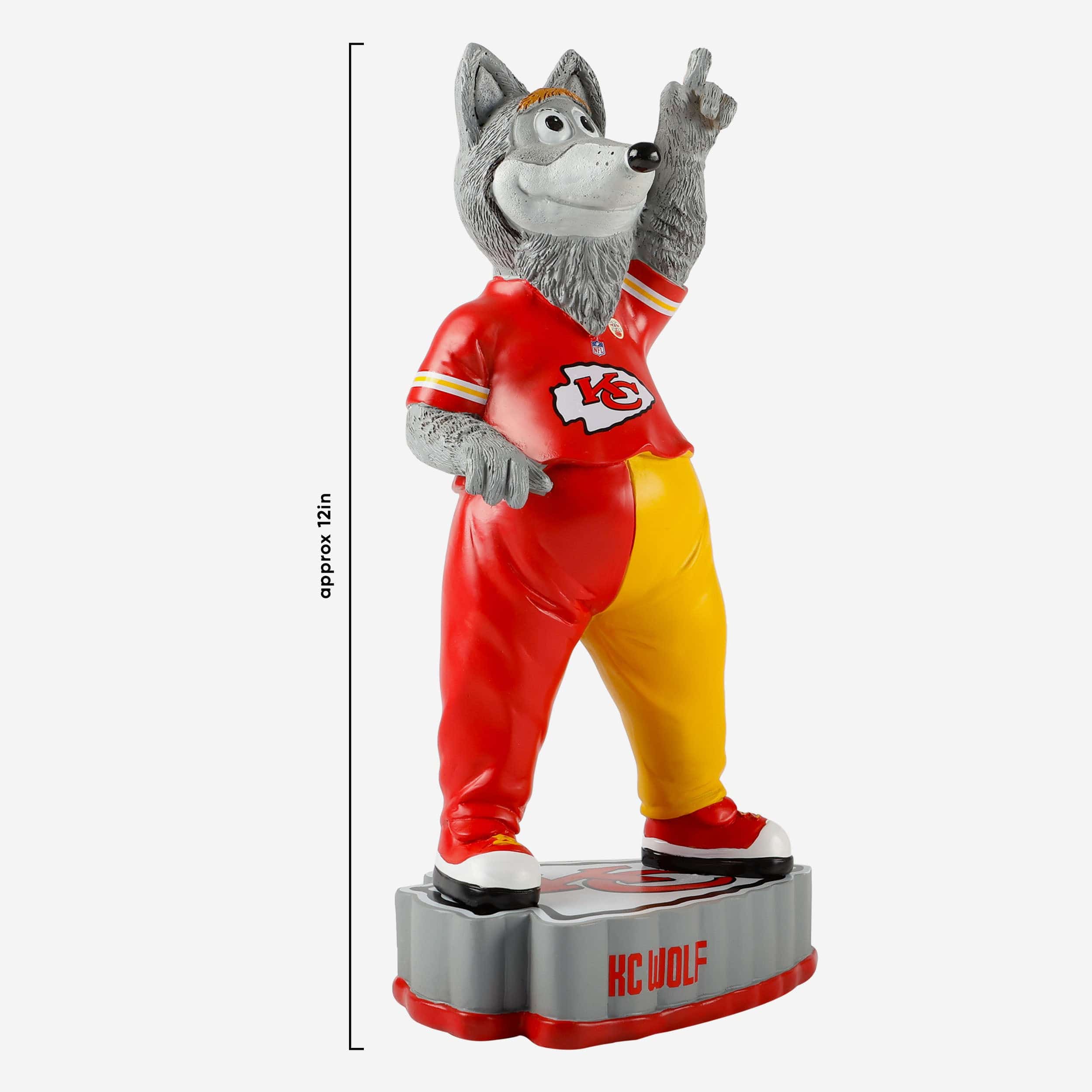 KC Wolf Kansas City Chiefs Mascot Figurine - Image 4
