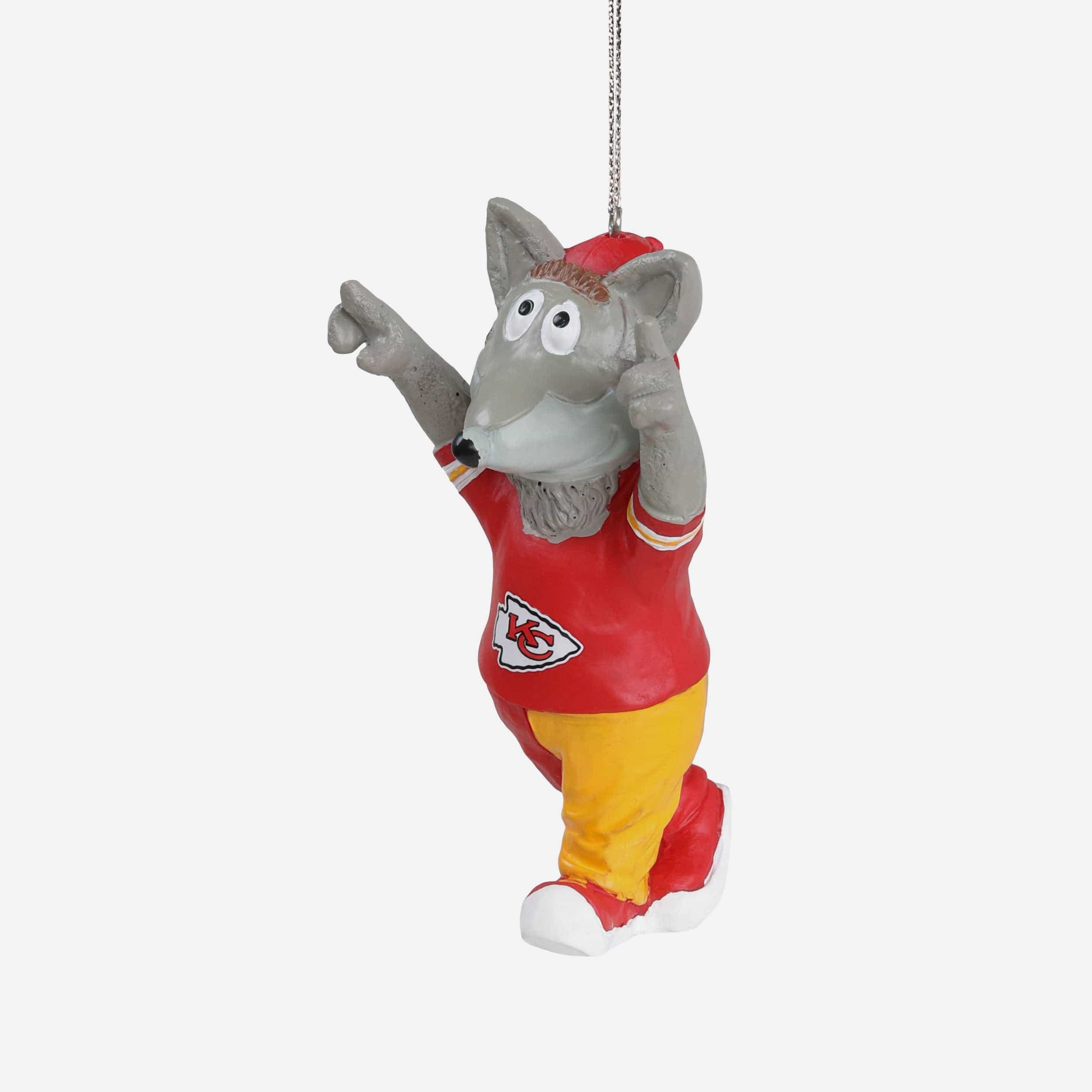KC Wolf Kansas City Chiefs Mascot Ornament - Image 2
