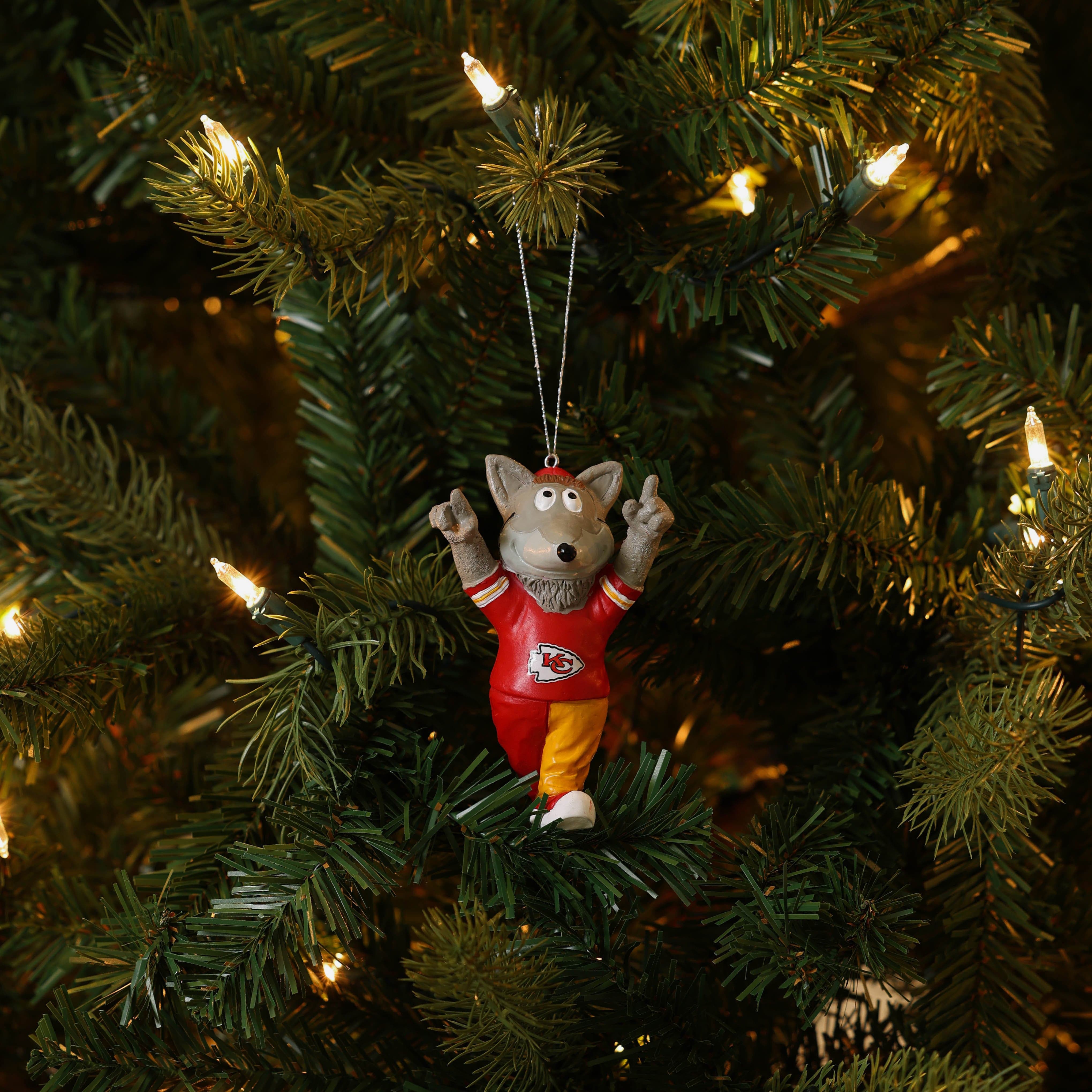 KC Wolf Kansas City Chiefs Mascot Ornament - Image 4