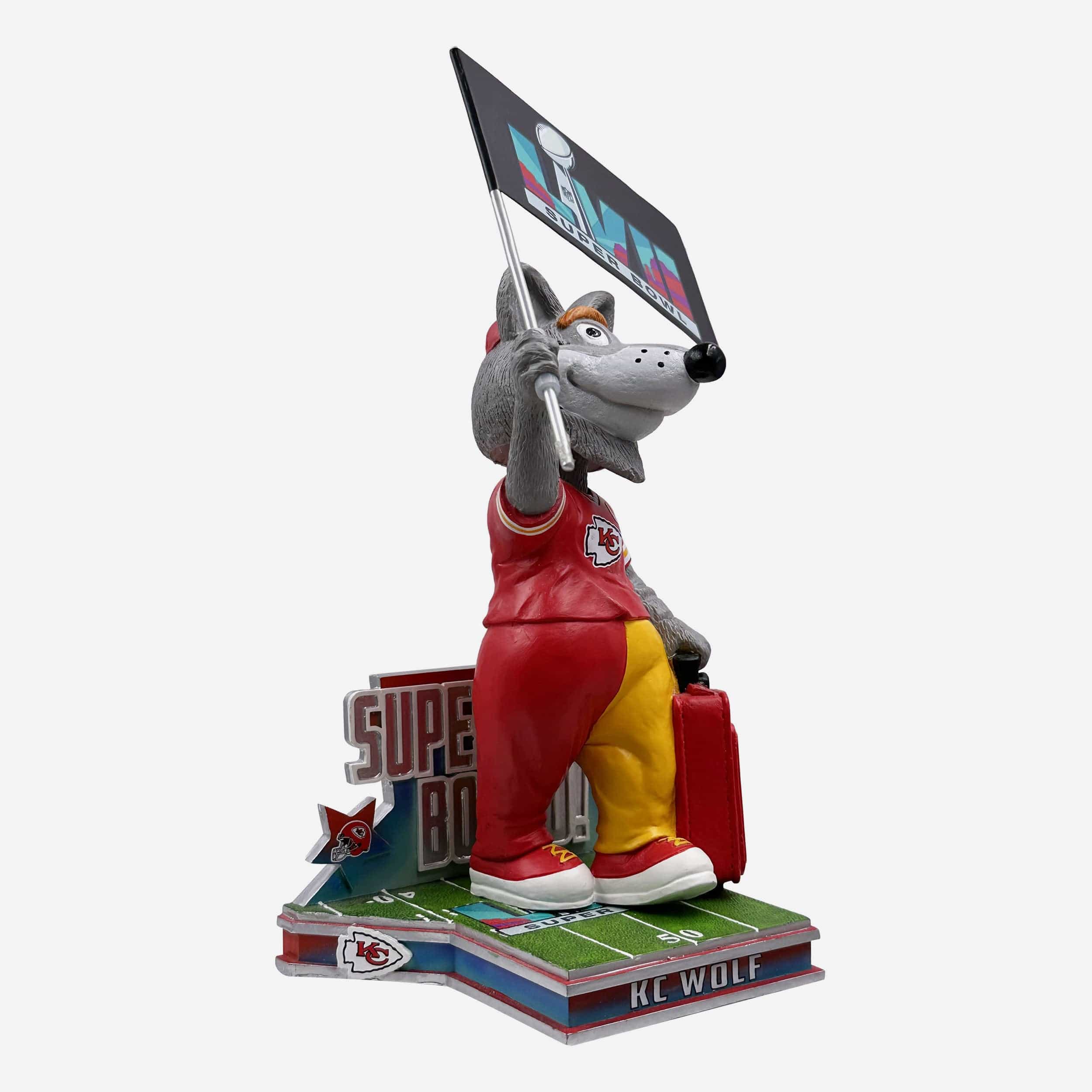 KC Wolf Kansas City Chiefs Super Bowl LVII Bound Mascot Bobblehead - Image 4