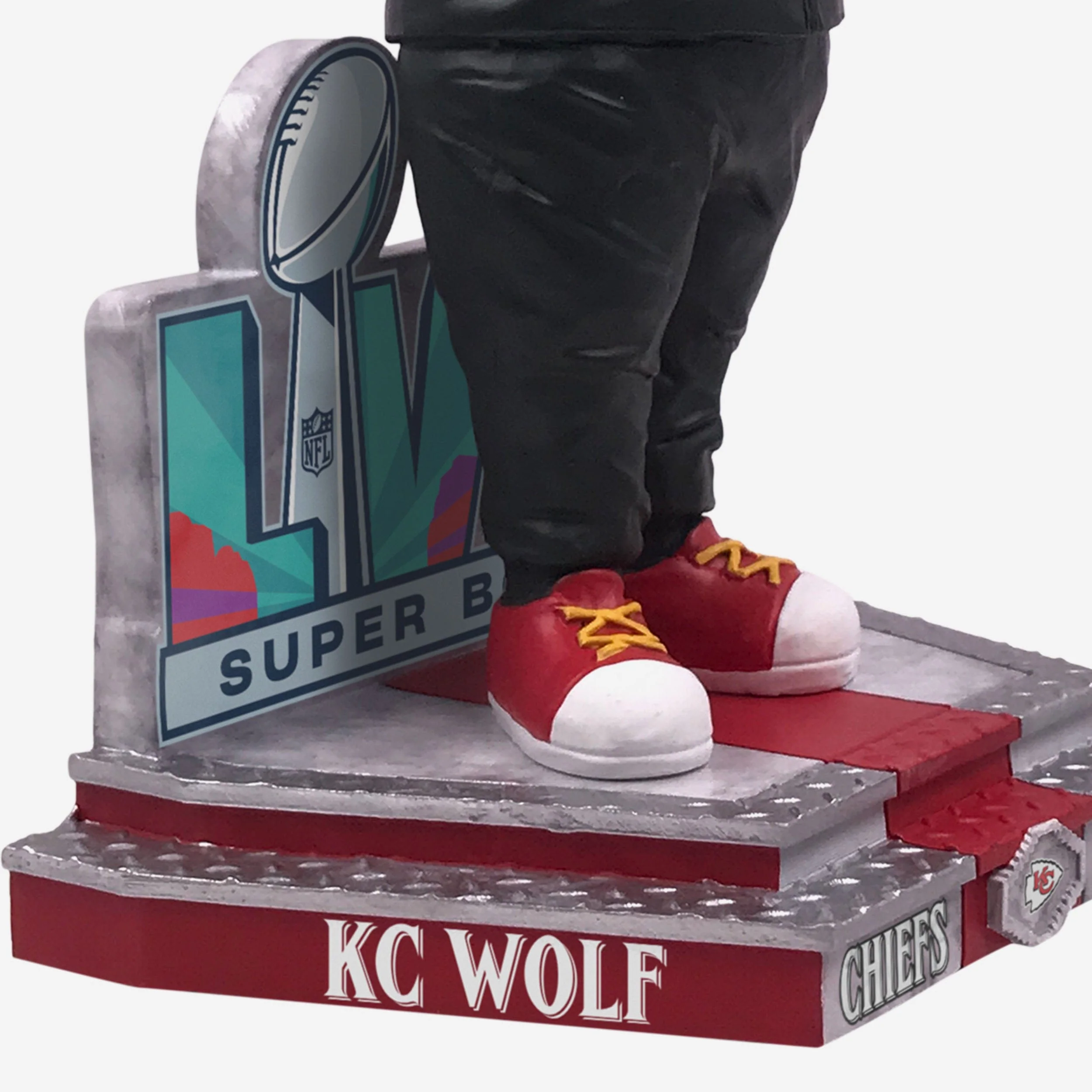 KC Wolf Kansas City Chiefs Super Bowl LVII Outfit Mascot Bobblehead - Image 3