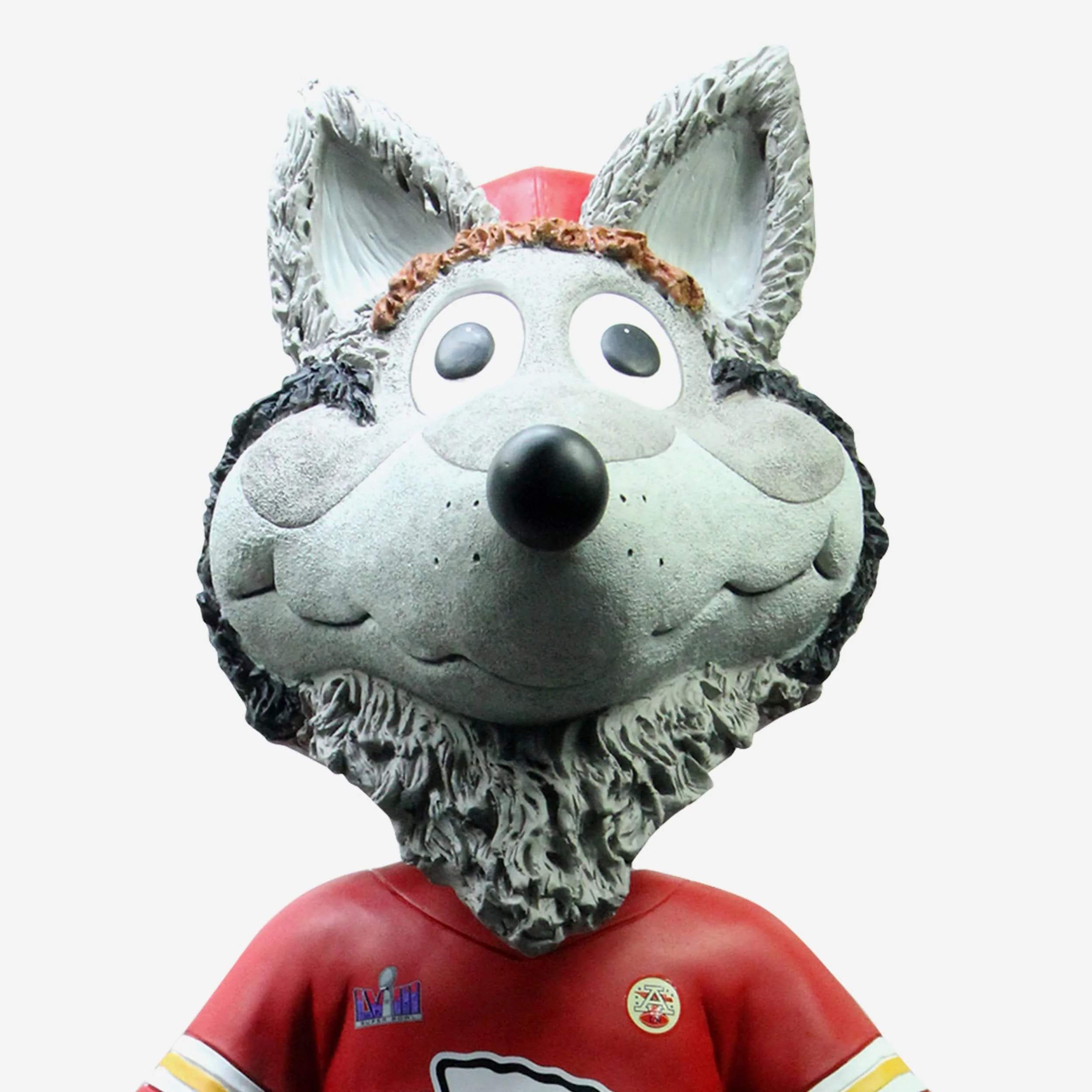 KC Wolf Kansas City Chiefs Super Bowl LVIII Champions 3 Ft Bobblehead - Image 2