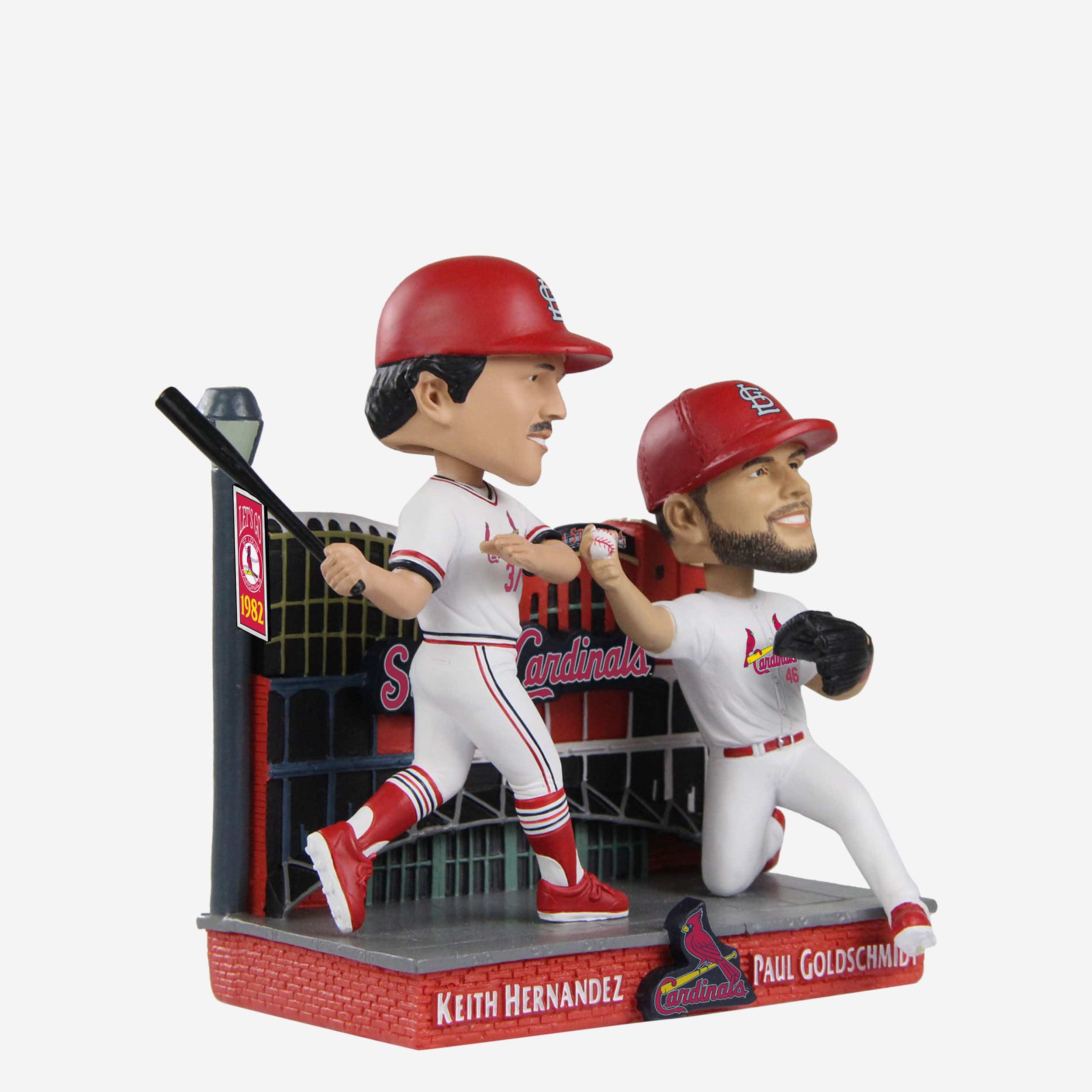 Keith Hernandez & Paul Goldschmidt St Louis Cardinals Then and Now Bobblehead - Image 5