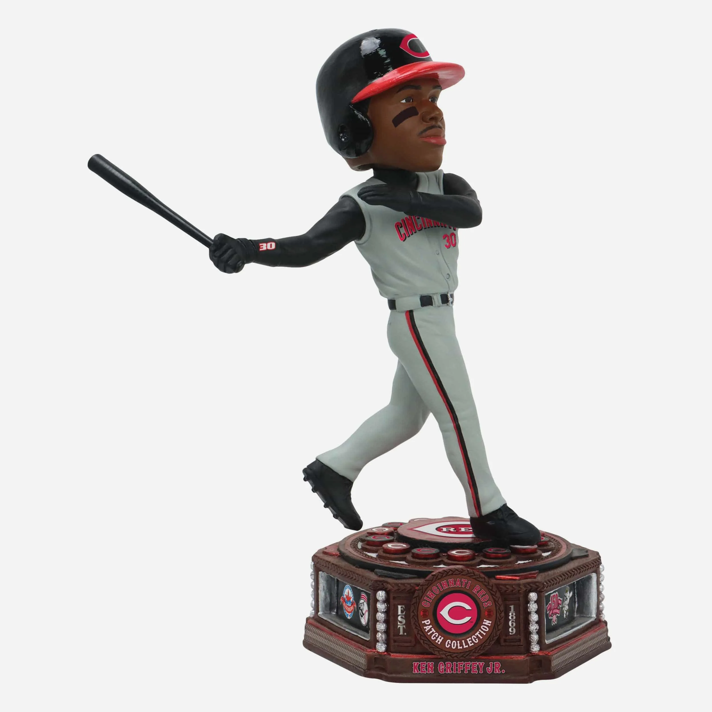 Ken Griffey Jr Cincinnati Reds Patch Collection Bobblehead