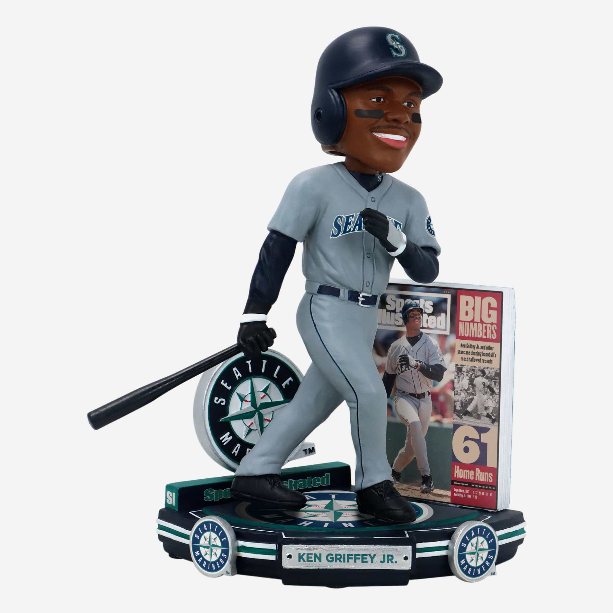 Ken Griffey Jr Seattle Mariners Big Numbers Sports Illustrated Cover Bobblehead