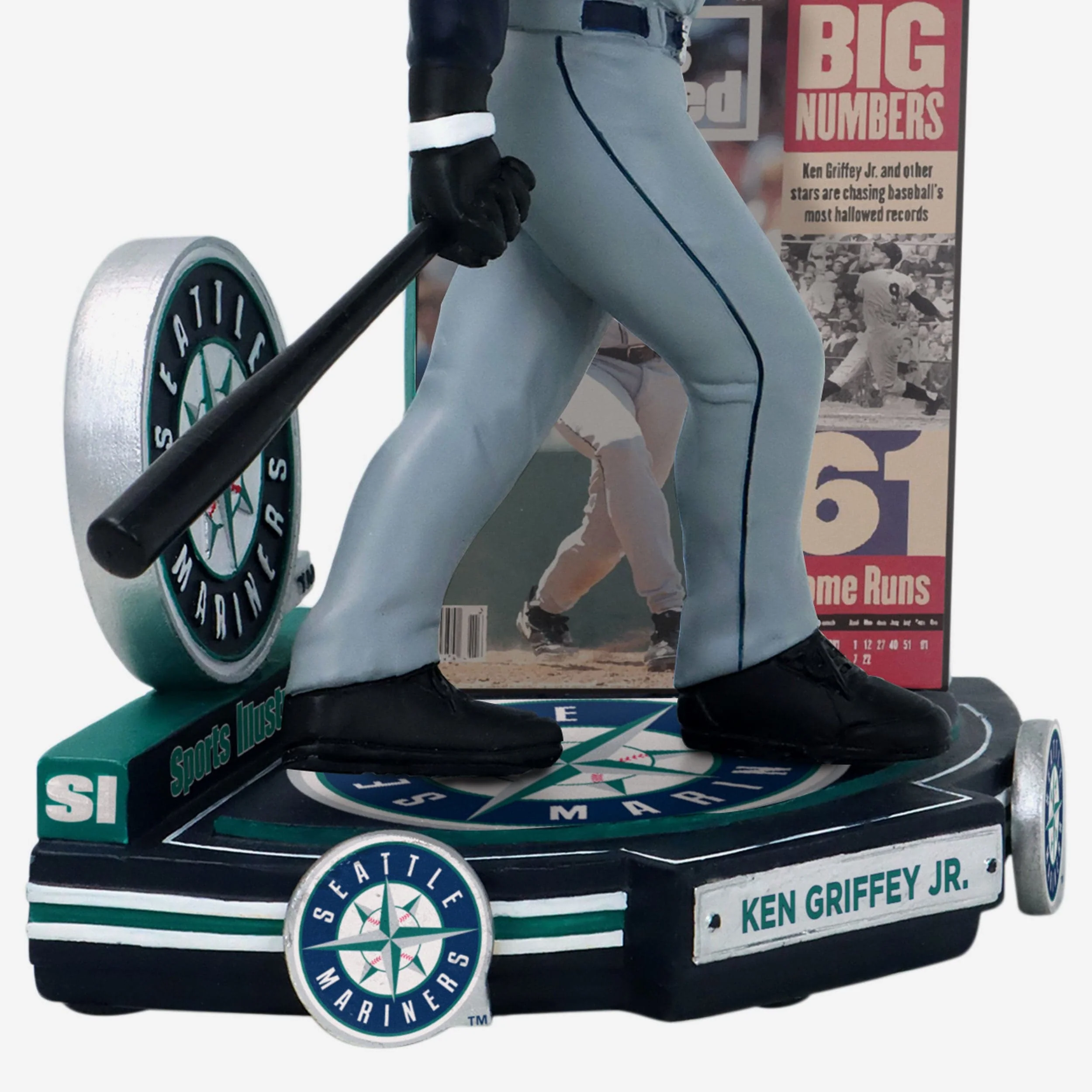 Ken Griffey Jr Seattle Mariners Big Numbers Sports Illustrated Cover Bobblehead - Image 3