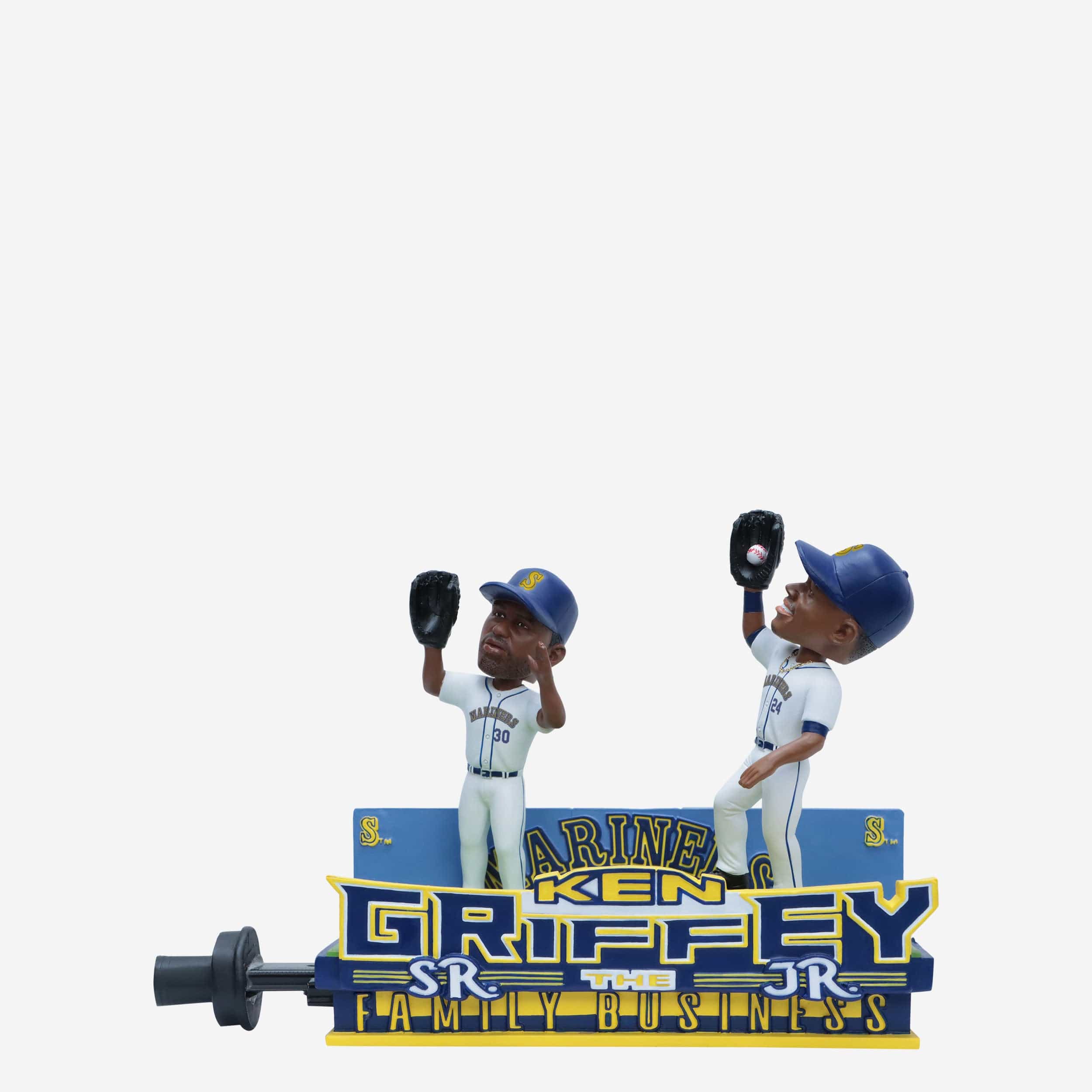 Ken Griffey Sr & Ken Griffey Jr Seattle Mariners Father and Son Slider Dual Bobblehead